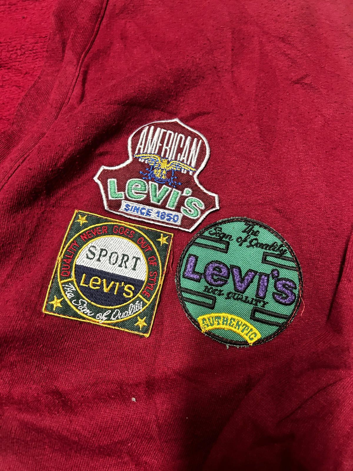 Levi's Vintage Levi's Red Cardigan with Embroidered Patches Size US M / EU 48-50 / 2 - 3 Thumbnail
