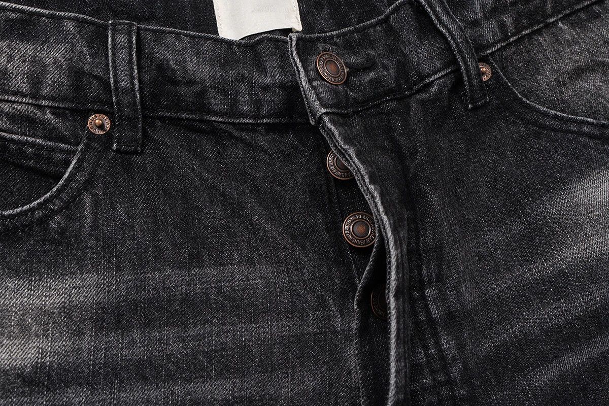 Japanese Brand Streetwear Damaged Hole Washed Baggy Jeans Size US 35 - 6 Thumbnail