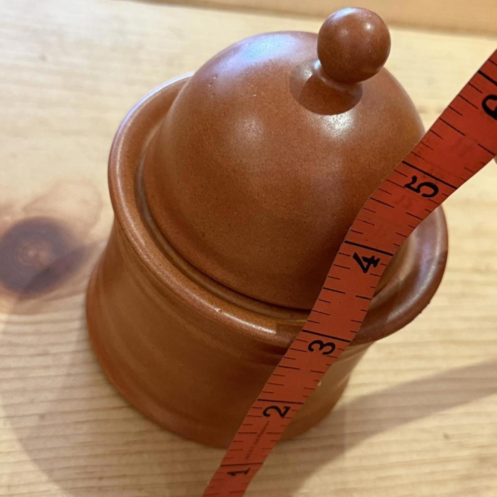 Other Terracotta Color Lidded Crock Jar Pot Size ONE SIZE - 5 Thumbnail