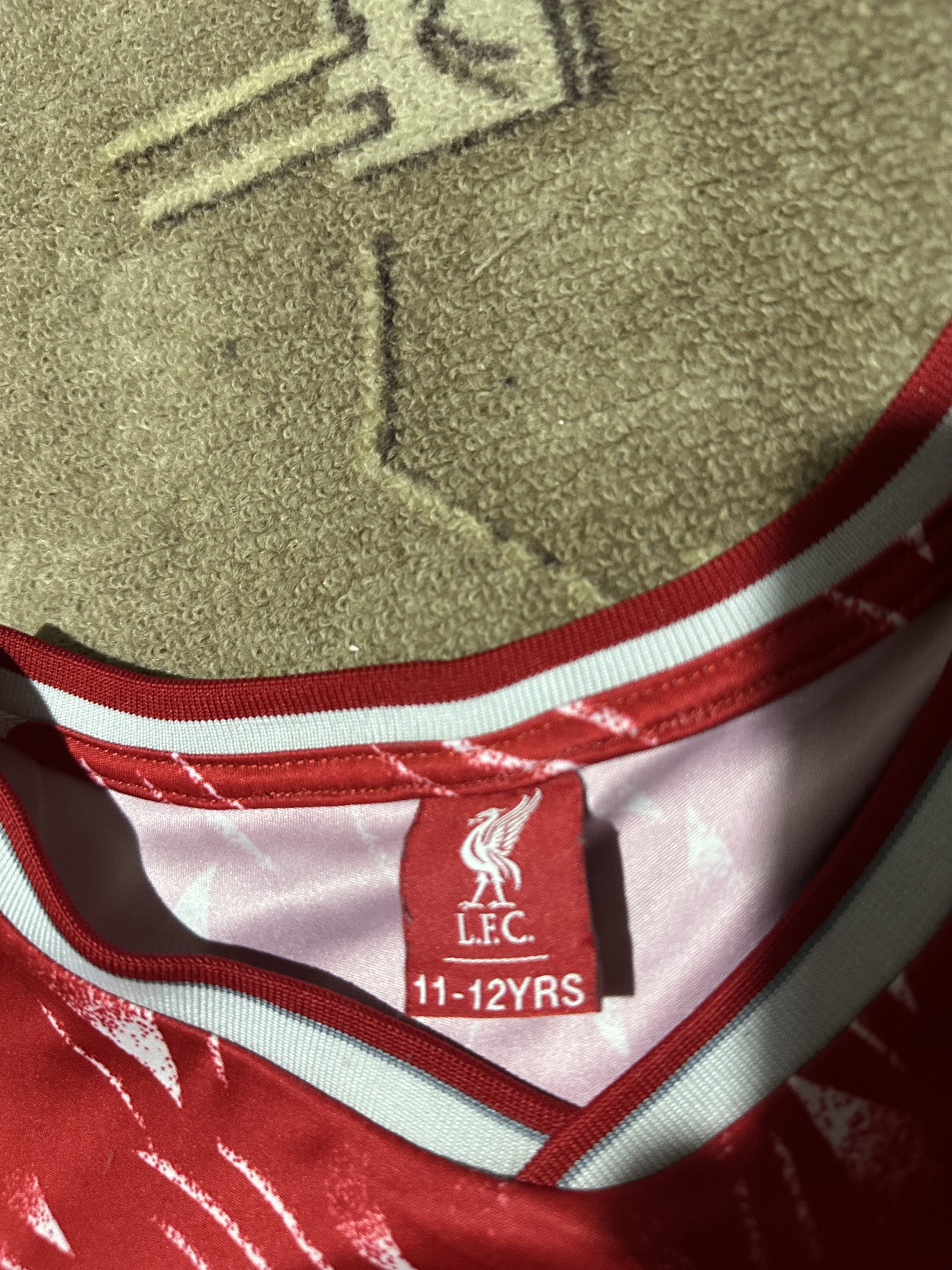Vintage Football jersey Liverpool # 7 Boys 11-12Y Candy 1989-90 Size US XXS / EU 40 - 9 Thumbnail