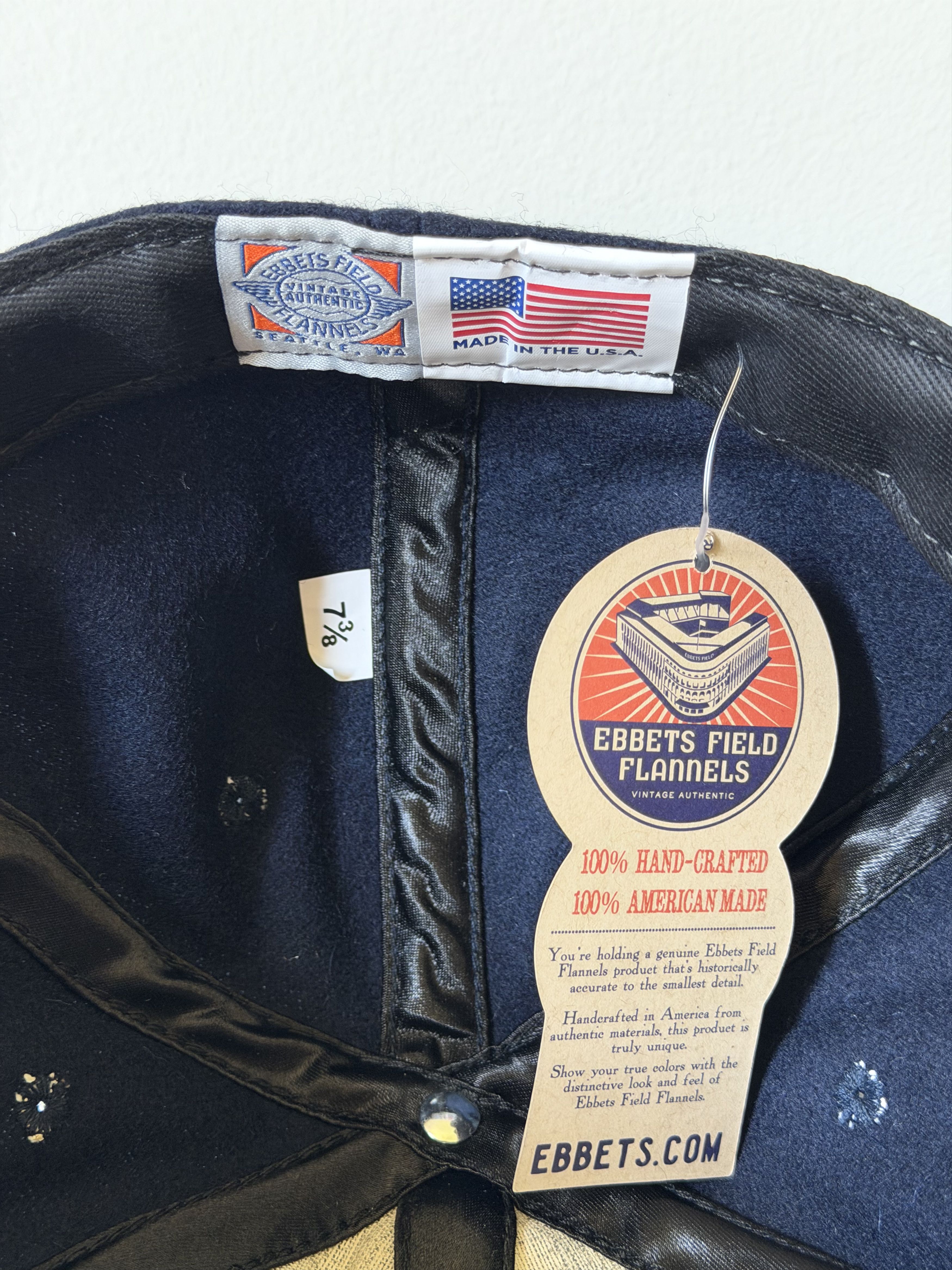 Ebbets Field Flannels 7 3/8 Ebbets Field Tampa Tarpoons Letterhead Wool Hat Size ONE SIZE - 6 Thumbnail