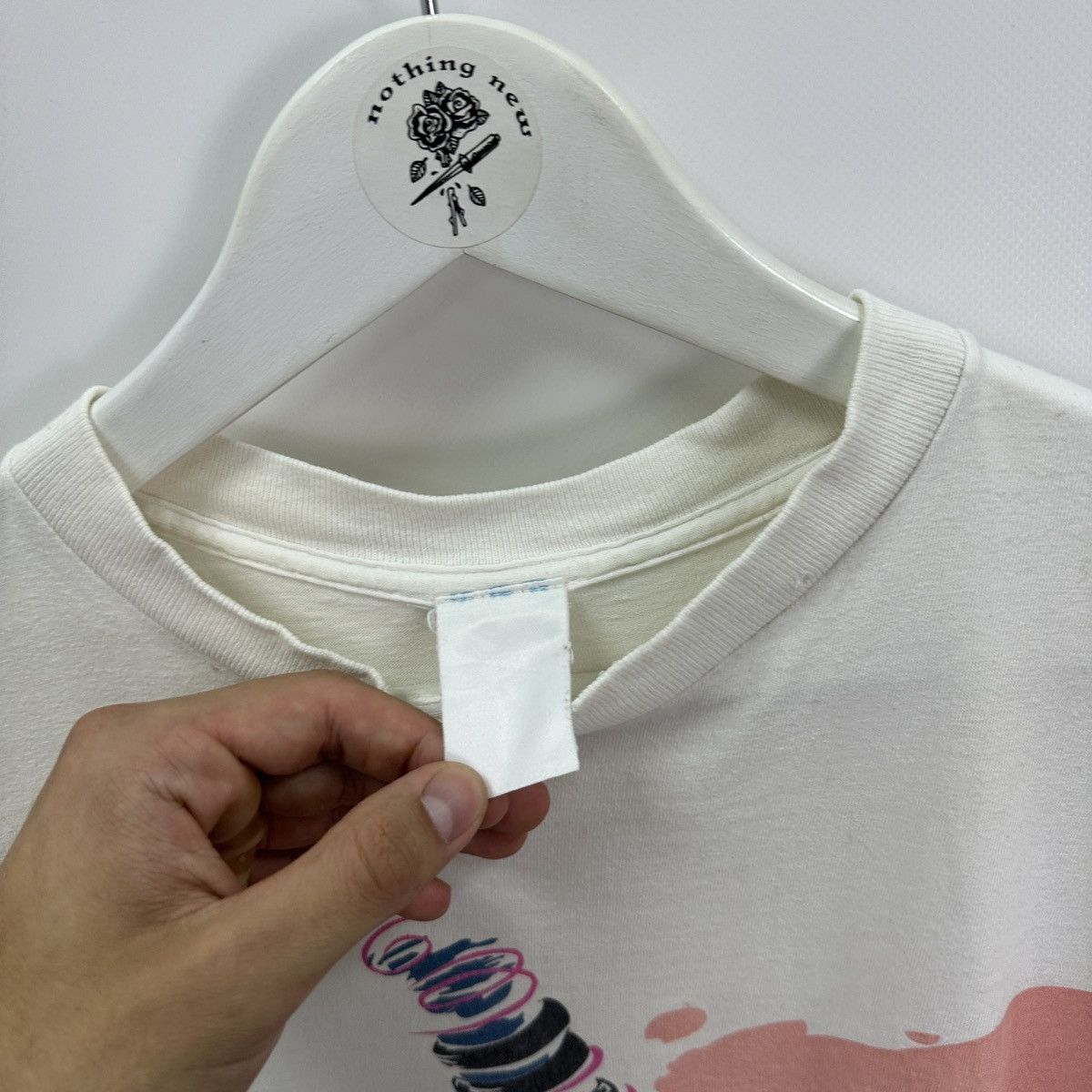 Vintage Vintage 90s Adidas Spiral tee Stophoest top drop y2k og hype Size US L / EU 52-54 / 3 - 7 Thumbnail