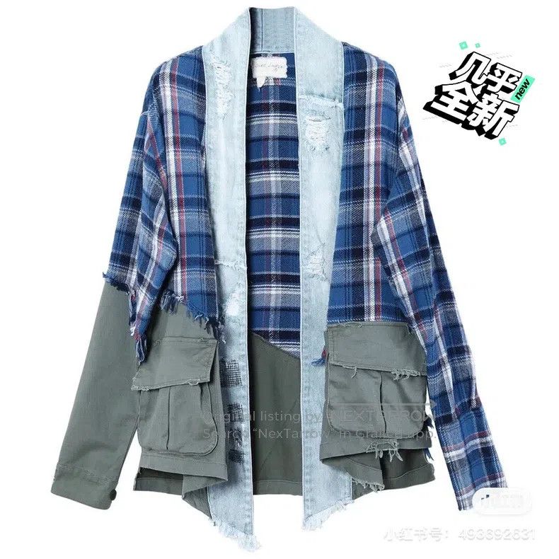 Greg Lauren Greg Lauren Blue patchwork robe Size US M / EU 48-50 / 2 - 1 Thumbnail
