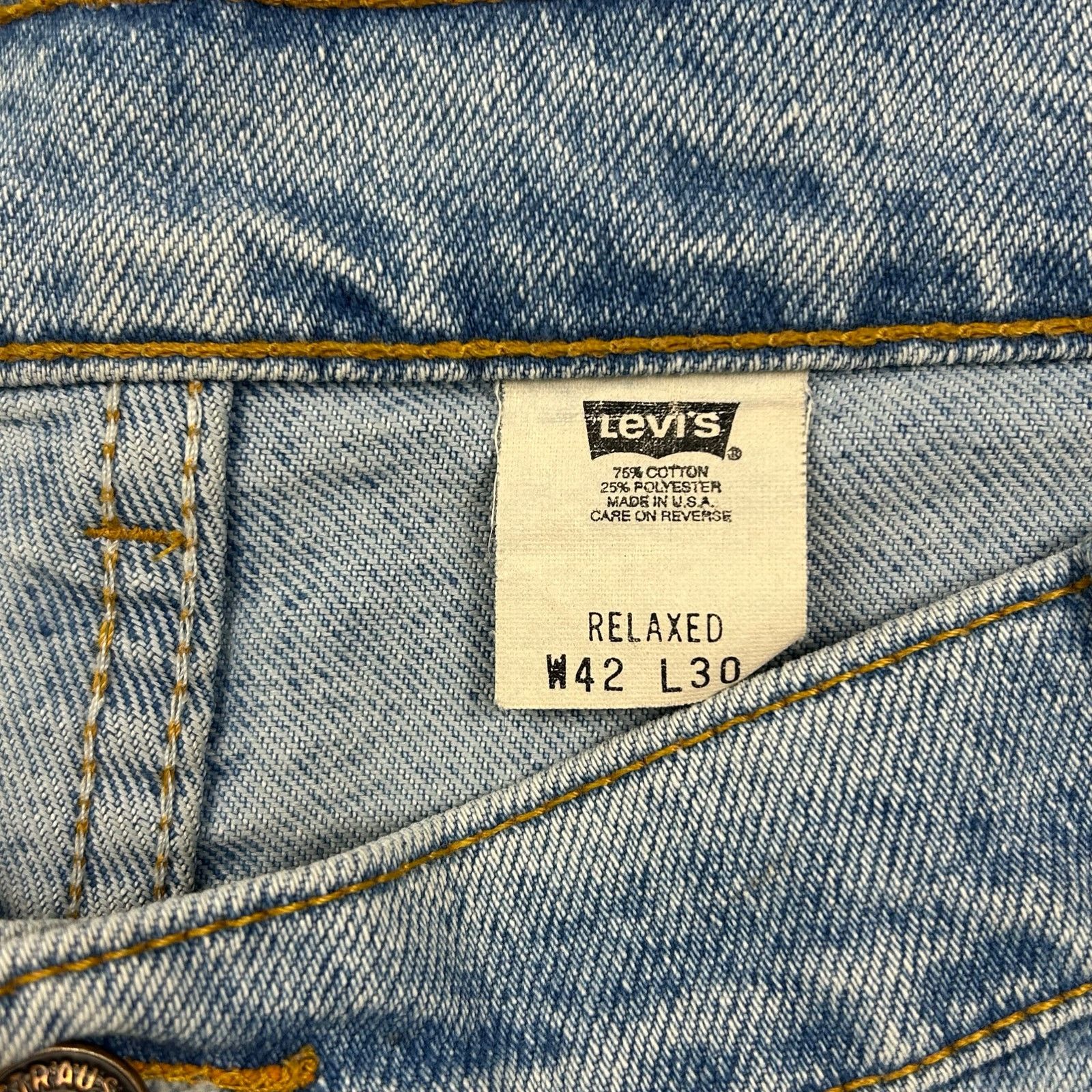 Levi's × Vintage 90s Vintage Levi's Jeans Brown Tab 540 Relaxed Light 42 X 28 Size US 42 / EU 58 - 5 Thumbnail