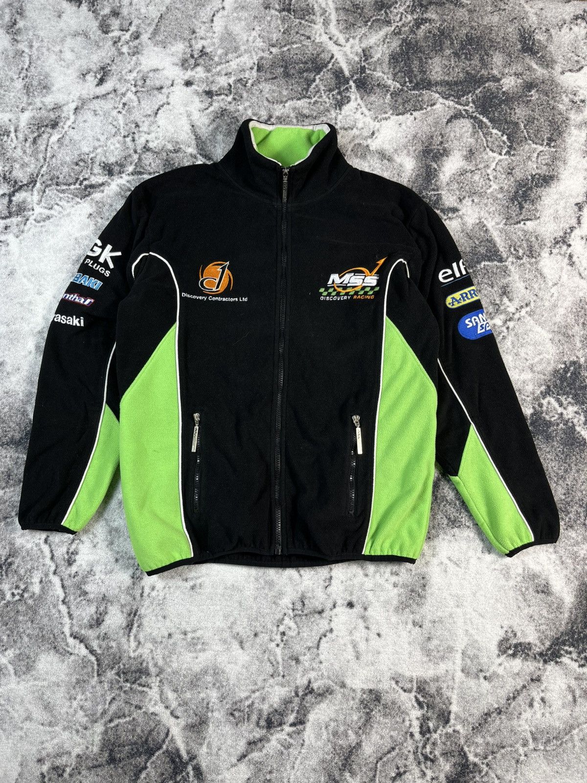 Other Vintage Kawasaki MSS Racing Fleece Jacket Y2K Size US S / EU 44-46 / 1 - 2 Thumbnail