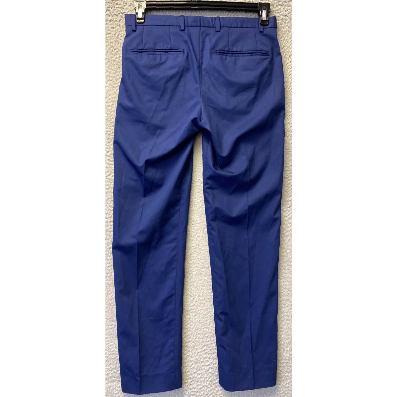 Zara VINTAGE Zara Men's Pants 29x29 Straight Fit Blue Cotton Formal Casual Dress Trousers Size US 29 - 6 Thumbnail