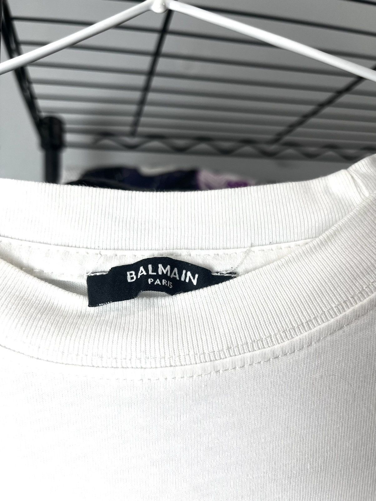 Balmain Vintage Balmain Big Logo Print T Shirt Luxury Designer Size US L / EU 52-54 / 3 - 3 Thumbnail
