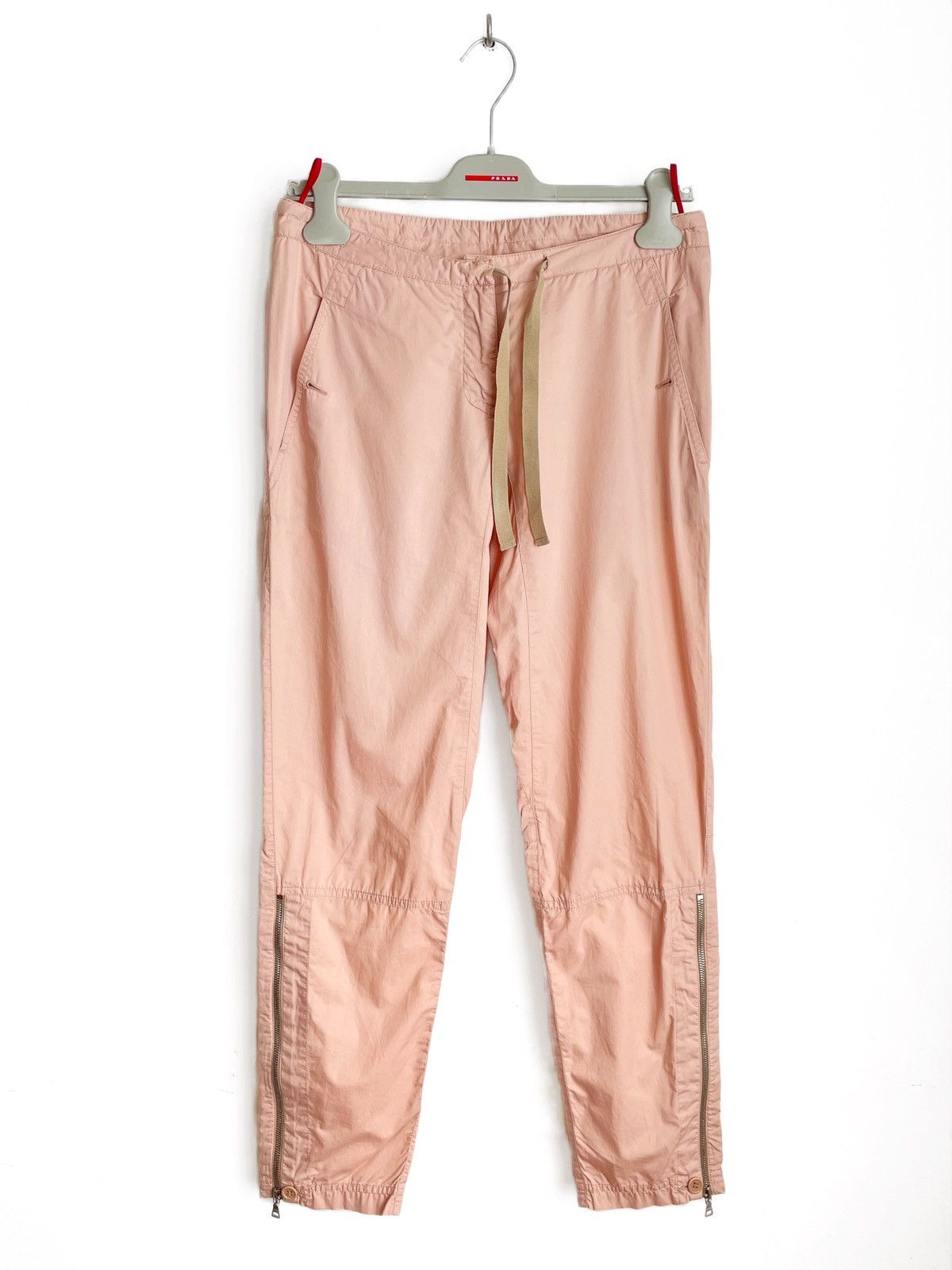 Prada Rare Prada Parachute Zipper Cargo Pants Pink, Size 44 Size 30" / US 8 / IT 44 - 1 Thumbnail
