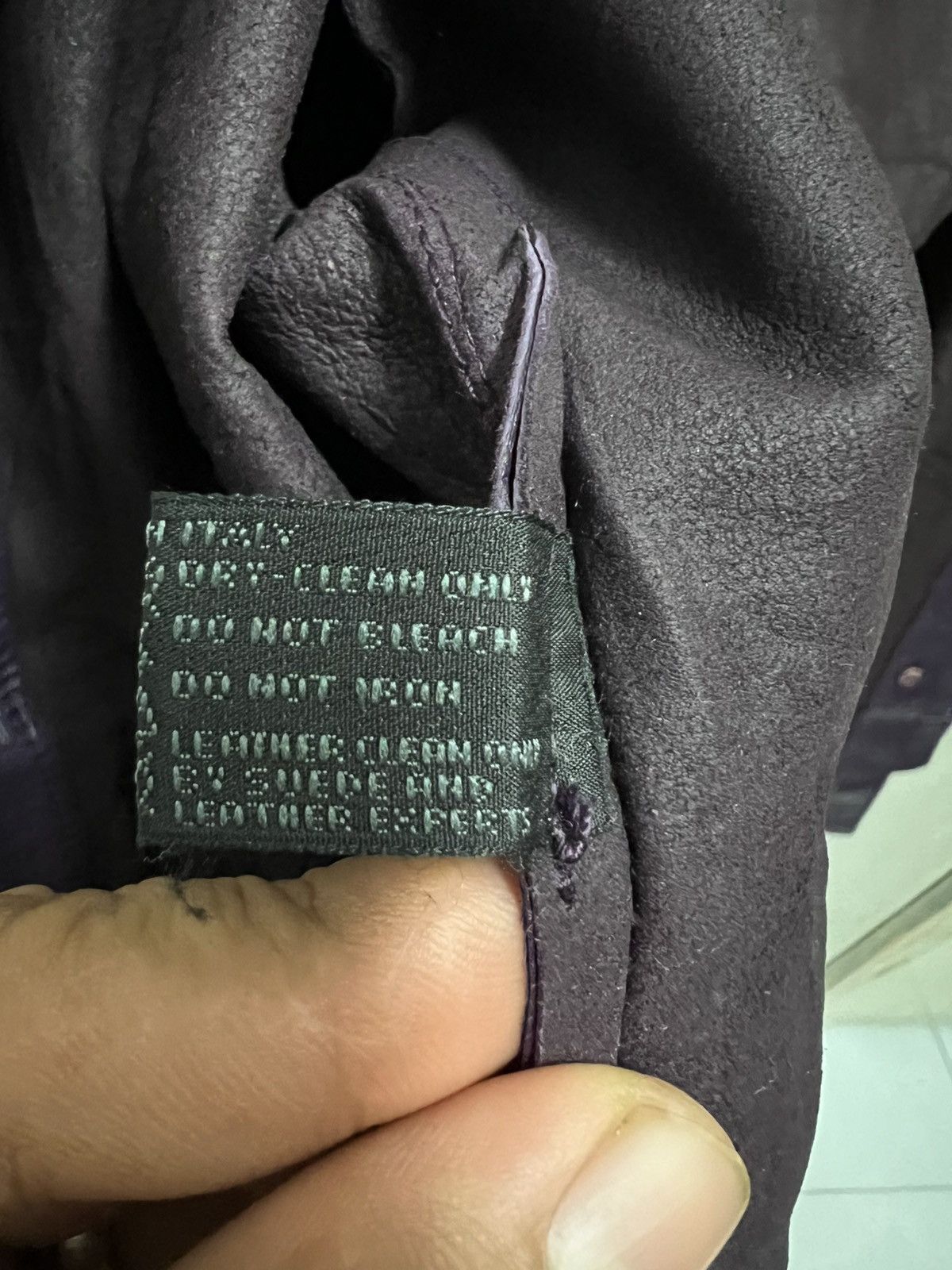 Prada Prada purple leather jacket coat in vintage Size US S / EU 44-46 / 1 - 9 Thumbnail