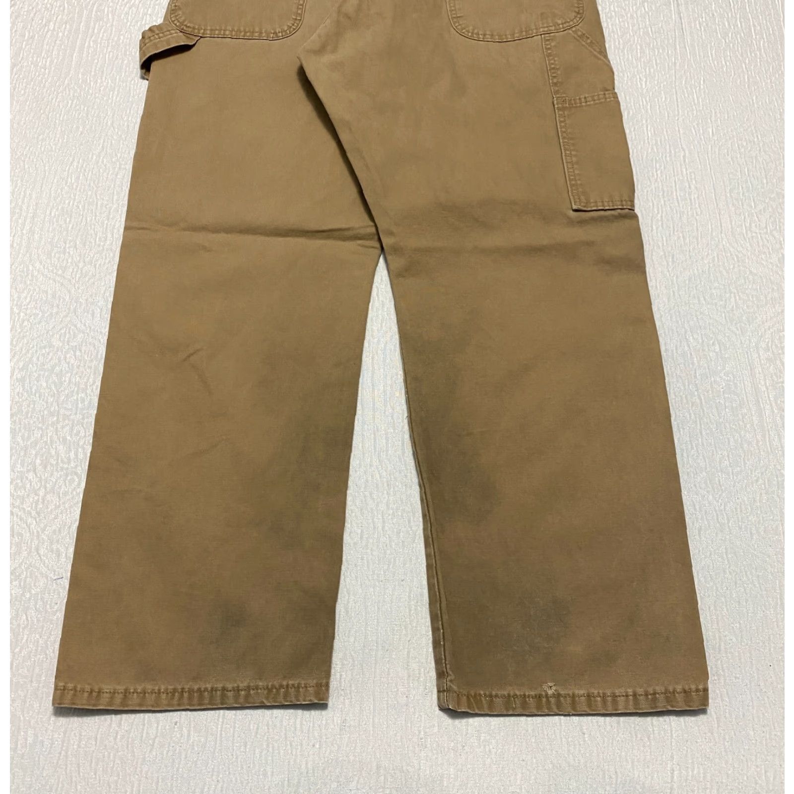 Wrangler VINTAGE Wrangler Workwear Carpenter Pants Men's 38x30 Brown Relaxed Work Pants Mens Brown 100% Cotton Wrangler Carpenter Pants Mens Size 38x30 Brown Size US 38 / EU 54 - 4 Thumbnail