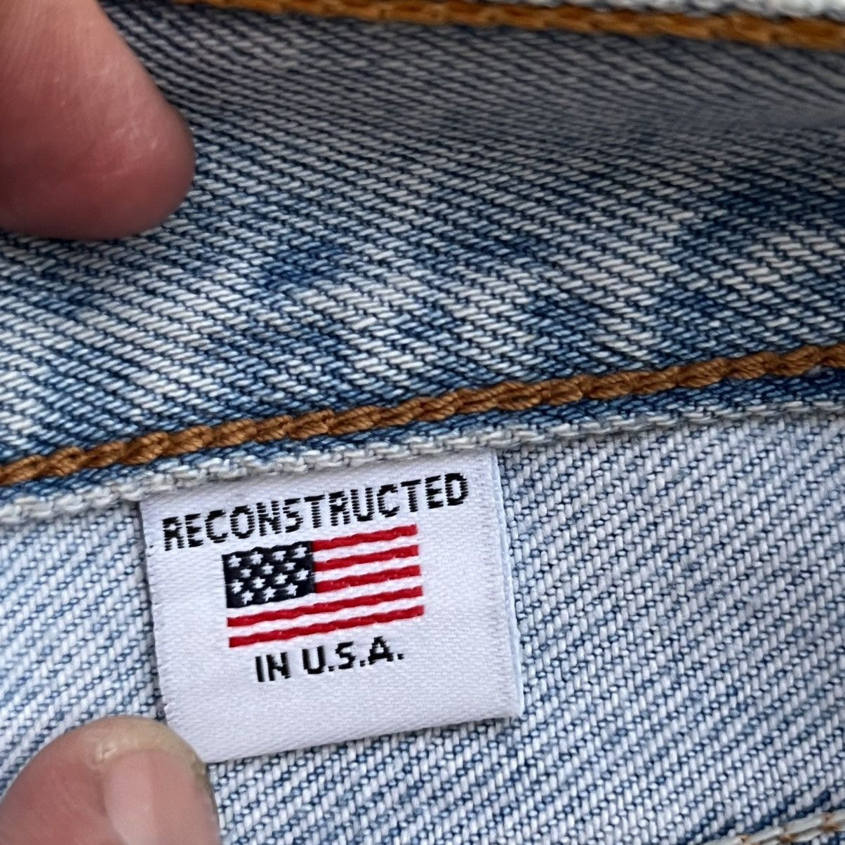 RE/DONE RE / DONE x LEVIS RECONSTRUCTED DENIM WASHED DISTRESSED Size 28" / US 6 / IT 42 - 10 Thumbnail