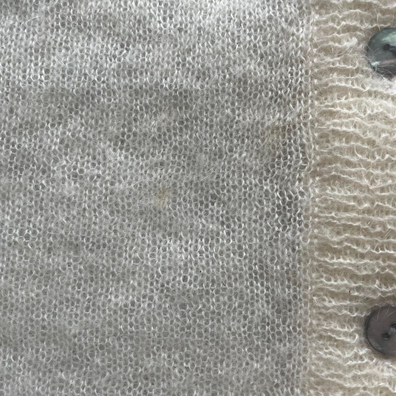 Vintage Vintage Cream and Sequin Mohair cardigan from Silk Club. Size S / US 4 / IT 40 - 5 Thumbnail