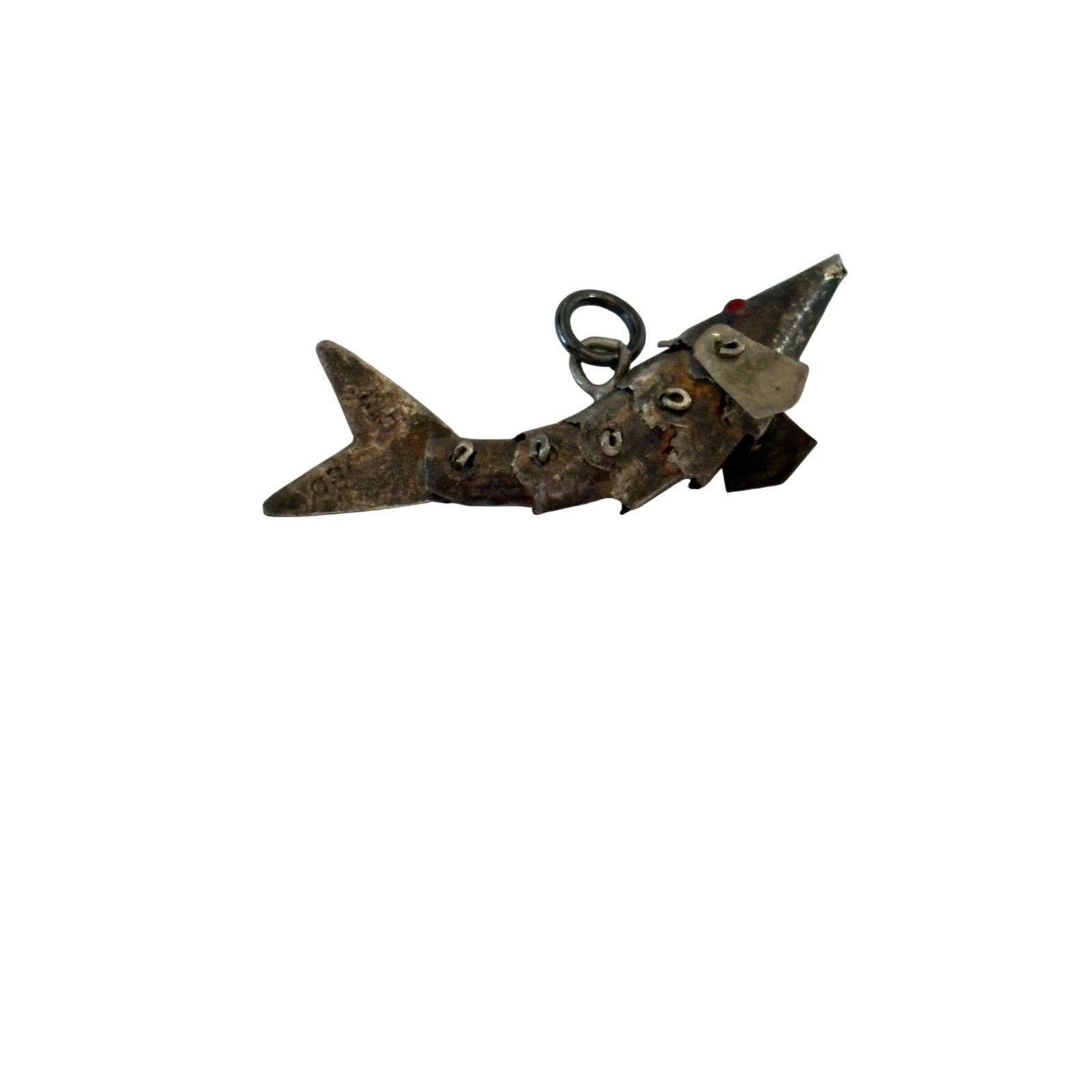 Other Vintage Sterling Silver Articulating Fish Pendant 925 Size ONE SIZE - 2 Thumbnail