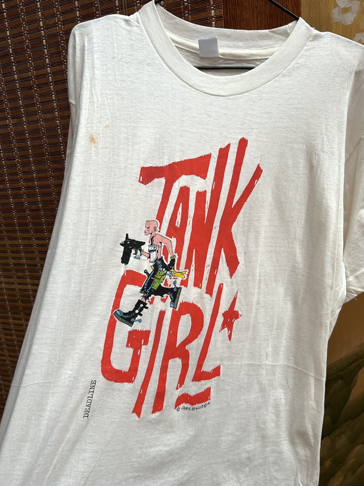 Vintage Rare 1988 Tank Girl Comic Hewlett Martin T-Shirt Size XL Size US XL / EU 56 / 4 - 3 Thumbnail