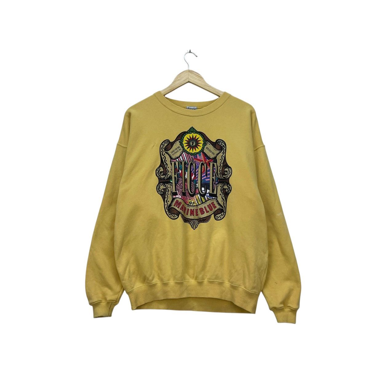 Japanese Brand 💥Vintage Ficce Yoshuki Konoshi Sweatshirt Size US M / EU 48-50 / 2 - 1 Thumbnail