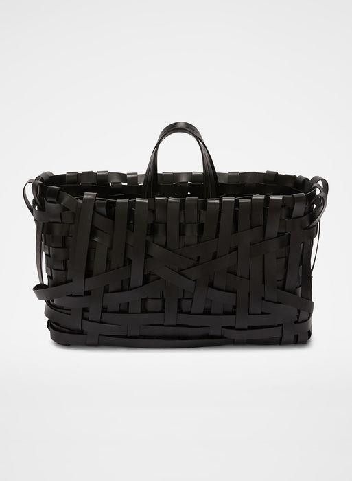 Jil Sander o1w1db10825 Size: OS / Handle Tote Bag in Black Size ONE SIZE - 1 Thumbnail