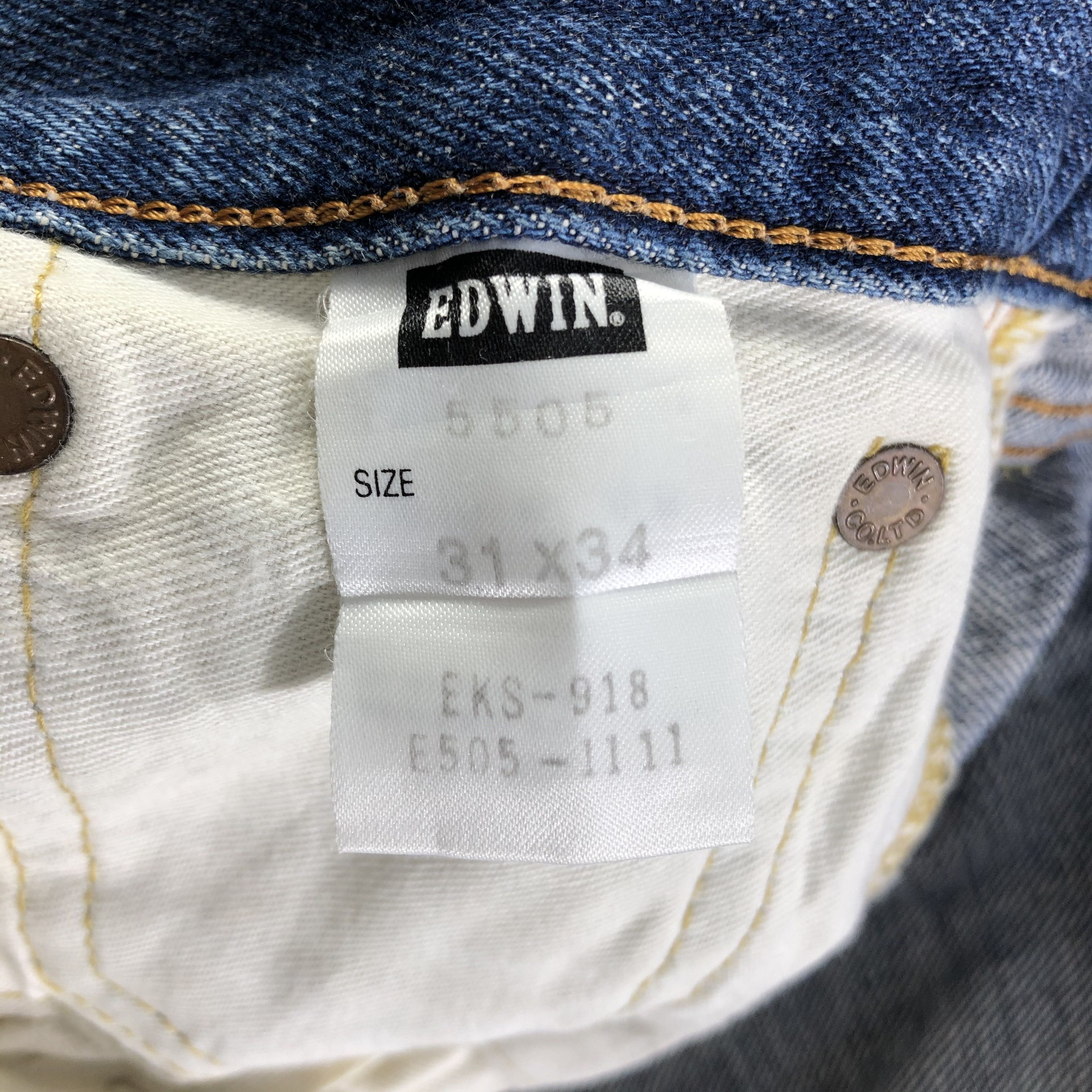 Edwin Vintage Blue Wash Edwin 505x Jeans-J3592 Size US 31 - 10 Thumbnail
