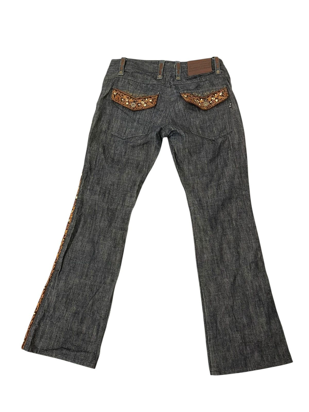 Hysteric Glamour Flare Jeans Morgan Homme Japan Hard Denim Boot Cut 1🟦6 Size US 31 - 11 Thumbnail