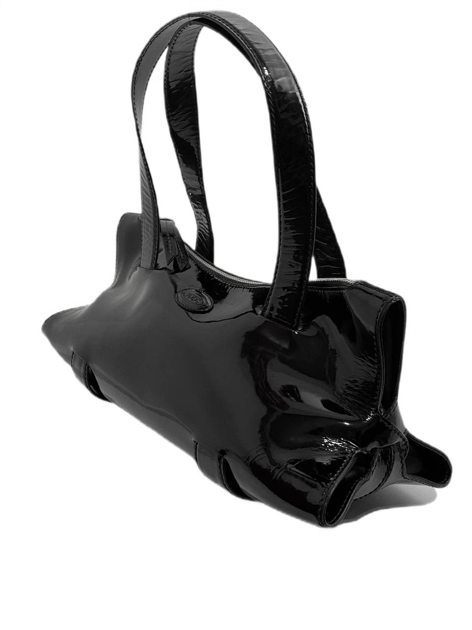 Tod's TOD'S Tods Logo Baguette Black Leather Shoulder Hand Bag Size ONE SIZE - 2 Thumbnail