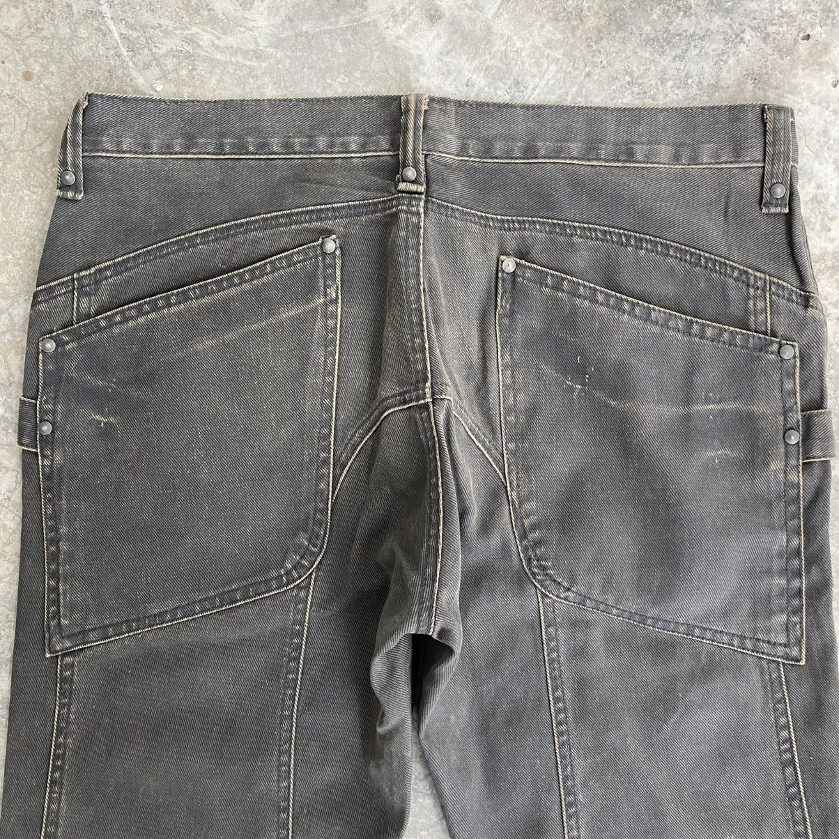 JACKROSE 2000’s Jackrose Coated Panelled Super Flared Jeans Size US 32 / EU 48 - 16 Thumbnail