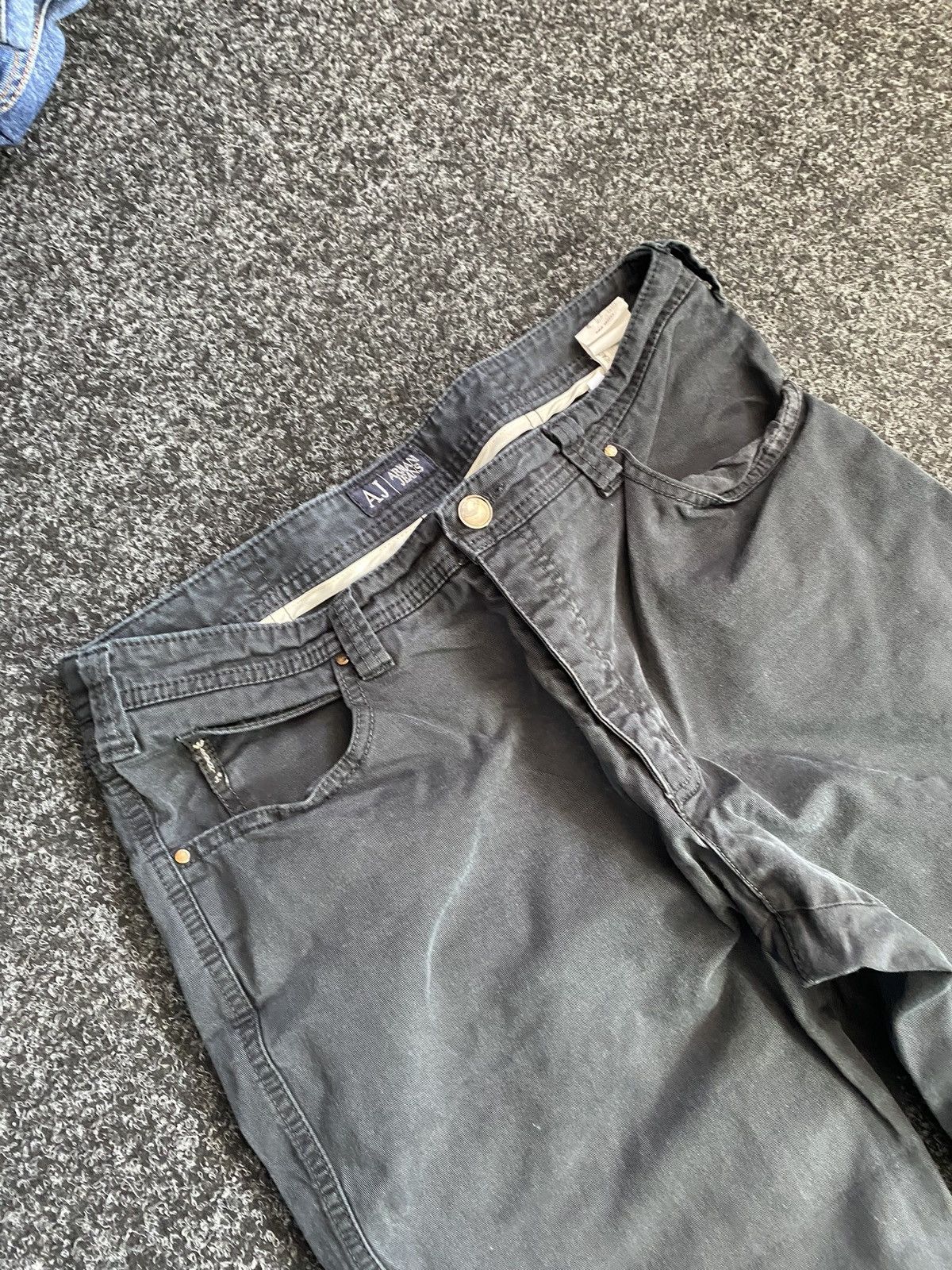 Designer × Giorgio Armani × Vintage 🔥Armani Jeans Baggy Relaxed Mens Jeans Avant Garde vntg Size US 34 / EU 50 - 3 Thumbnail