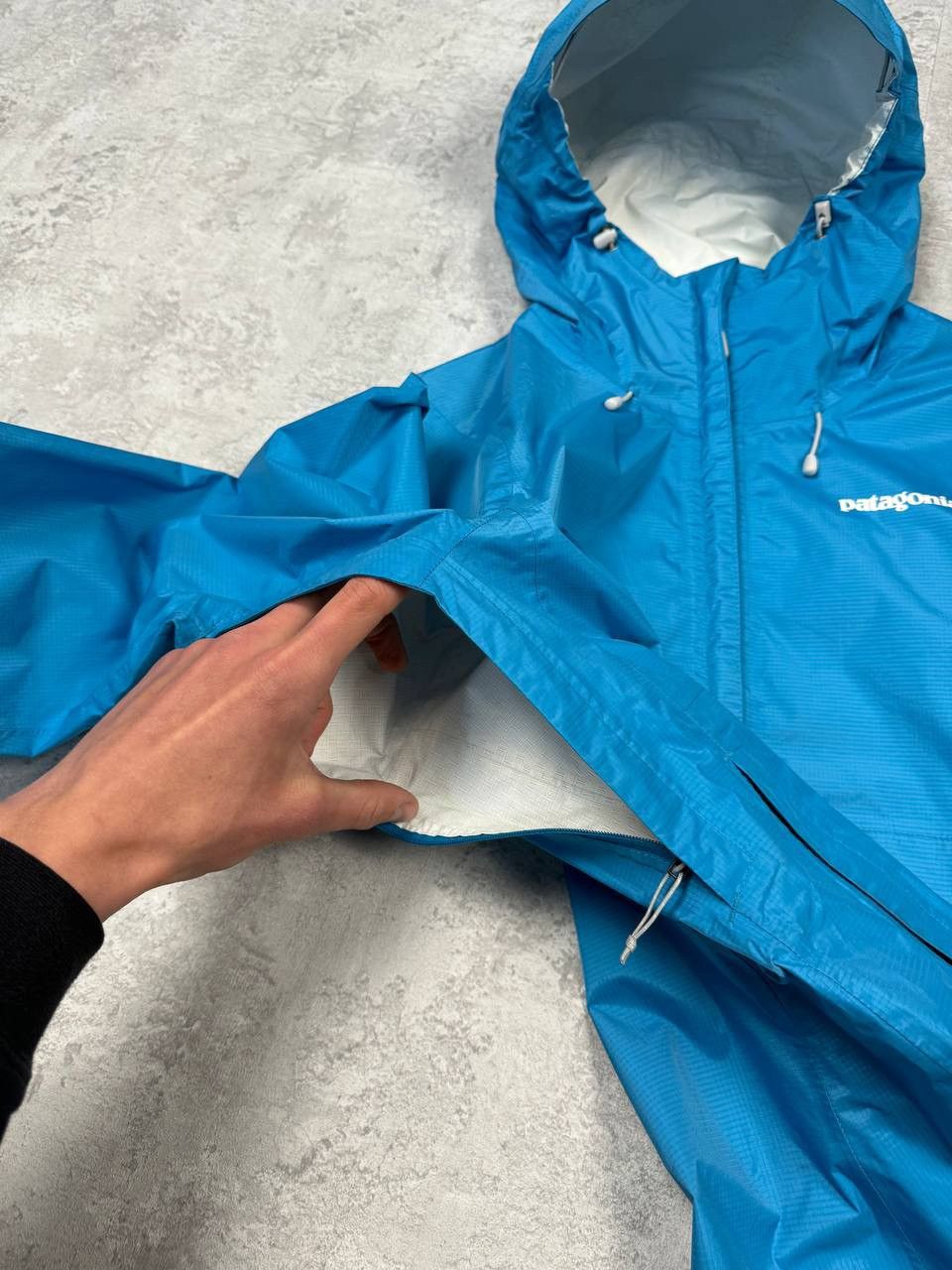 Patagonia Women's H2no Torrentshell Blue Jacket Full Zip