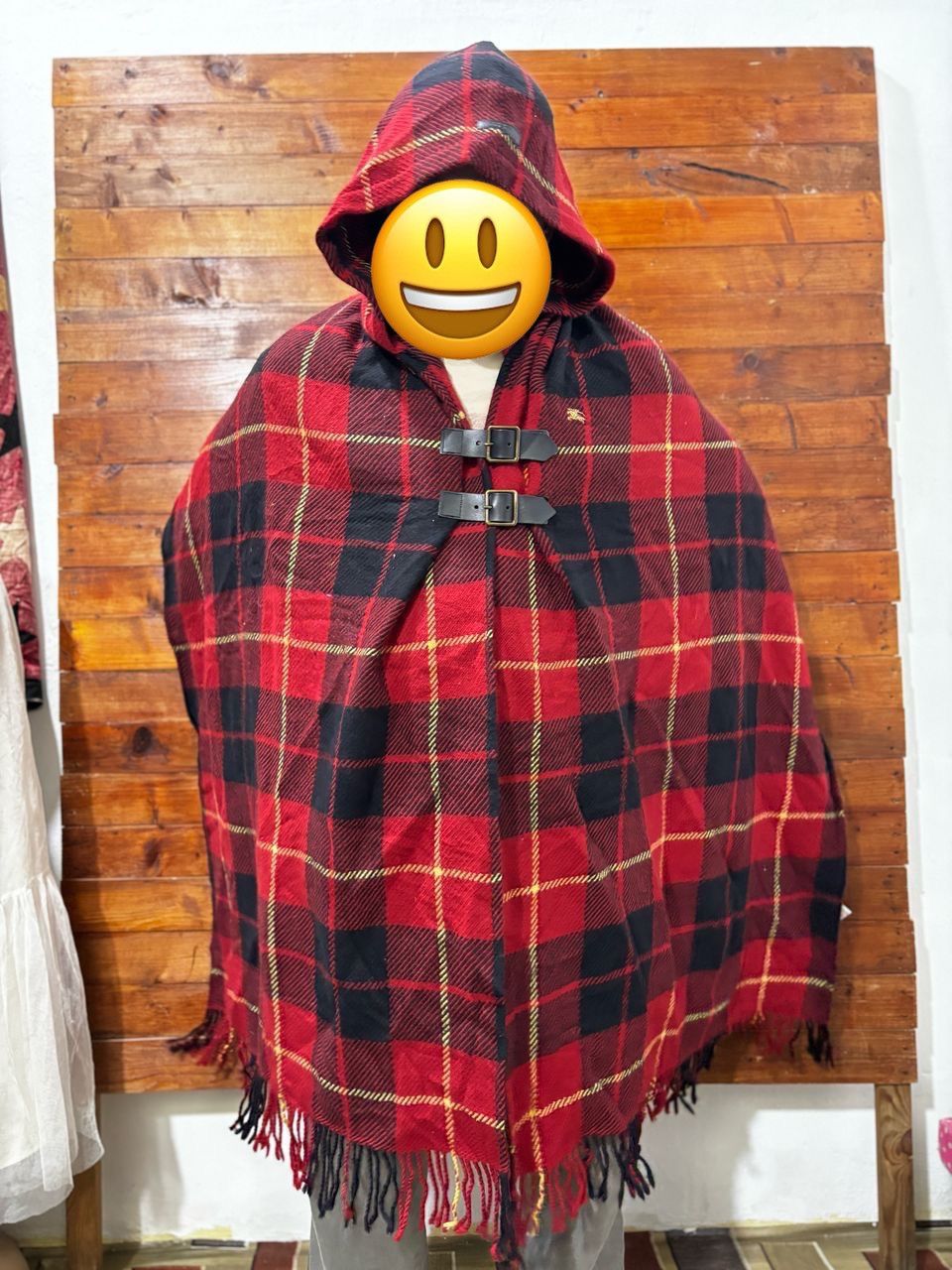Burberry Offernow🔥Vintage burberry blue label hooded wool scarf Size ONE SIZE - 1 Thumbnail