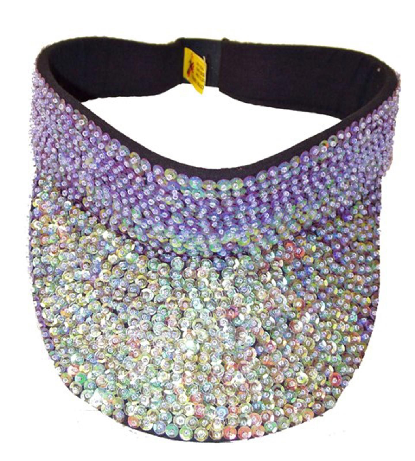 Designer Sequin Sun Visor Opal Purple Size ONE SIZE - 1 Preview