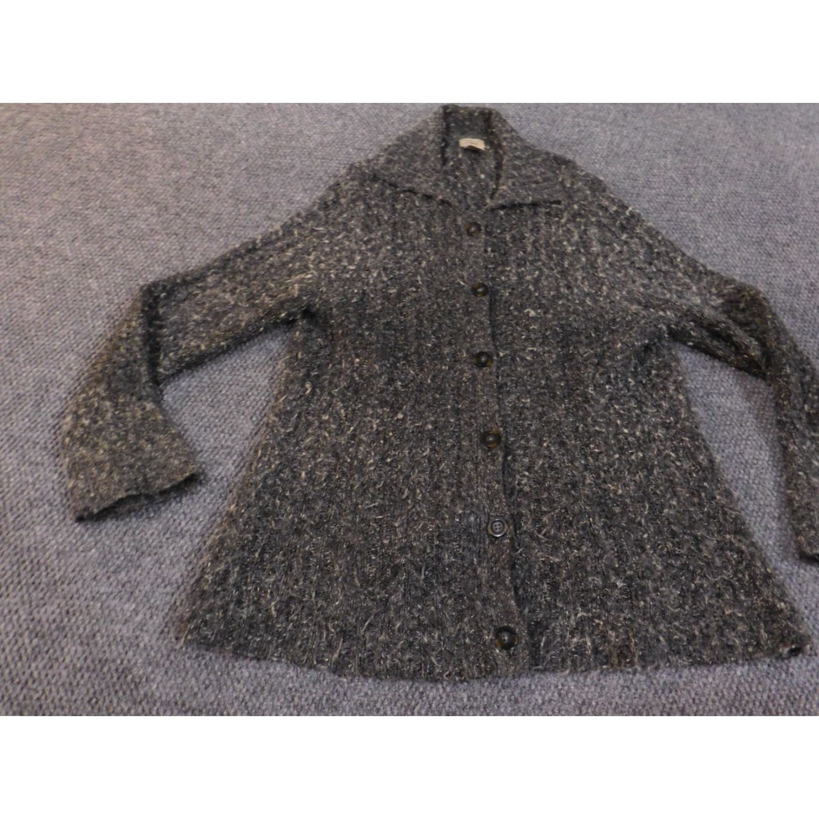 Vintage LL Bean Jacket Womens L Wool Gray Outdoor Casual Button Stretch Modern Classic Size L / US 10 / IT 46 - 3 Thumbnail