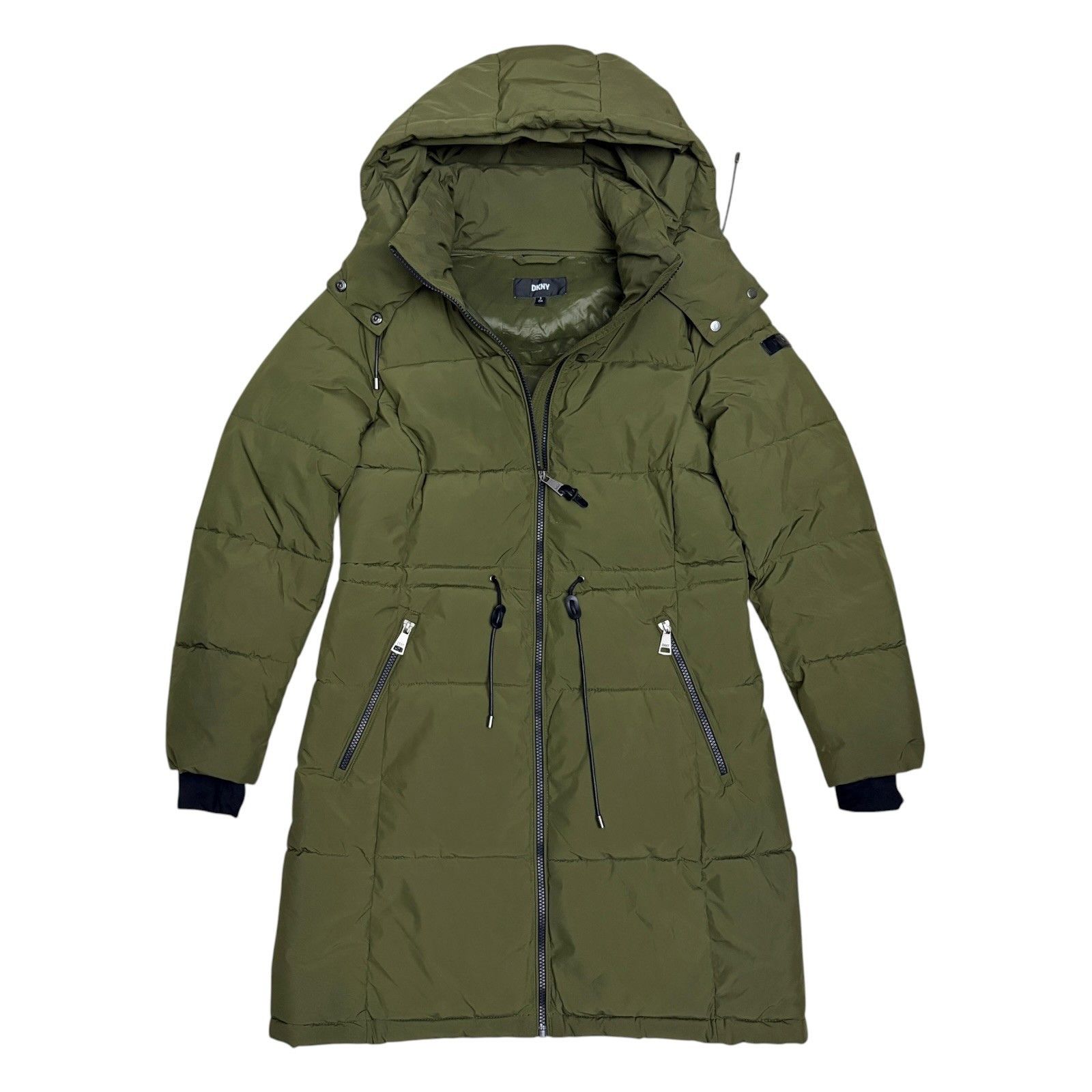 DKNY DKNY Designer Long Winter Puffer Parka Jacket Coat Small Size S / US 4 / IT 40 - 2 Thumbnail