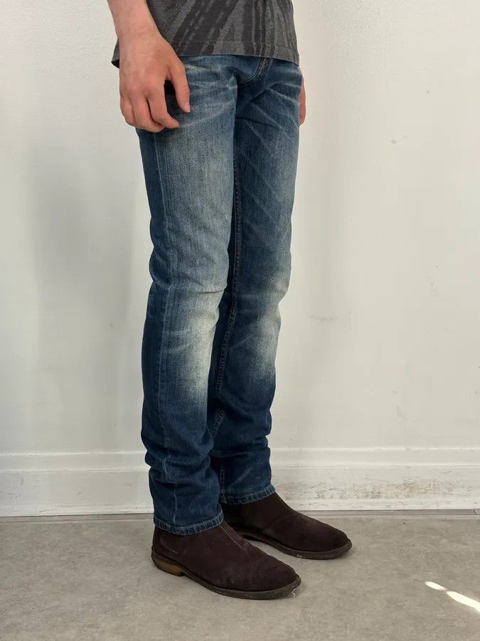 Gucci 2010s Gucci Blue Faded Slim Denim Jeans by Frida Giannini Size US 30 / EU 46 - 3 Thumbnail
