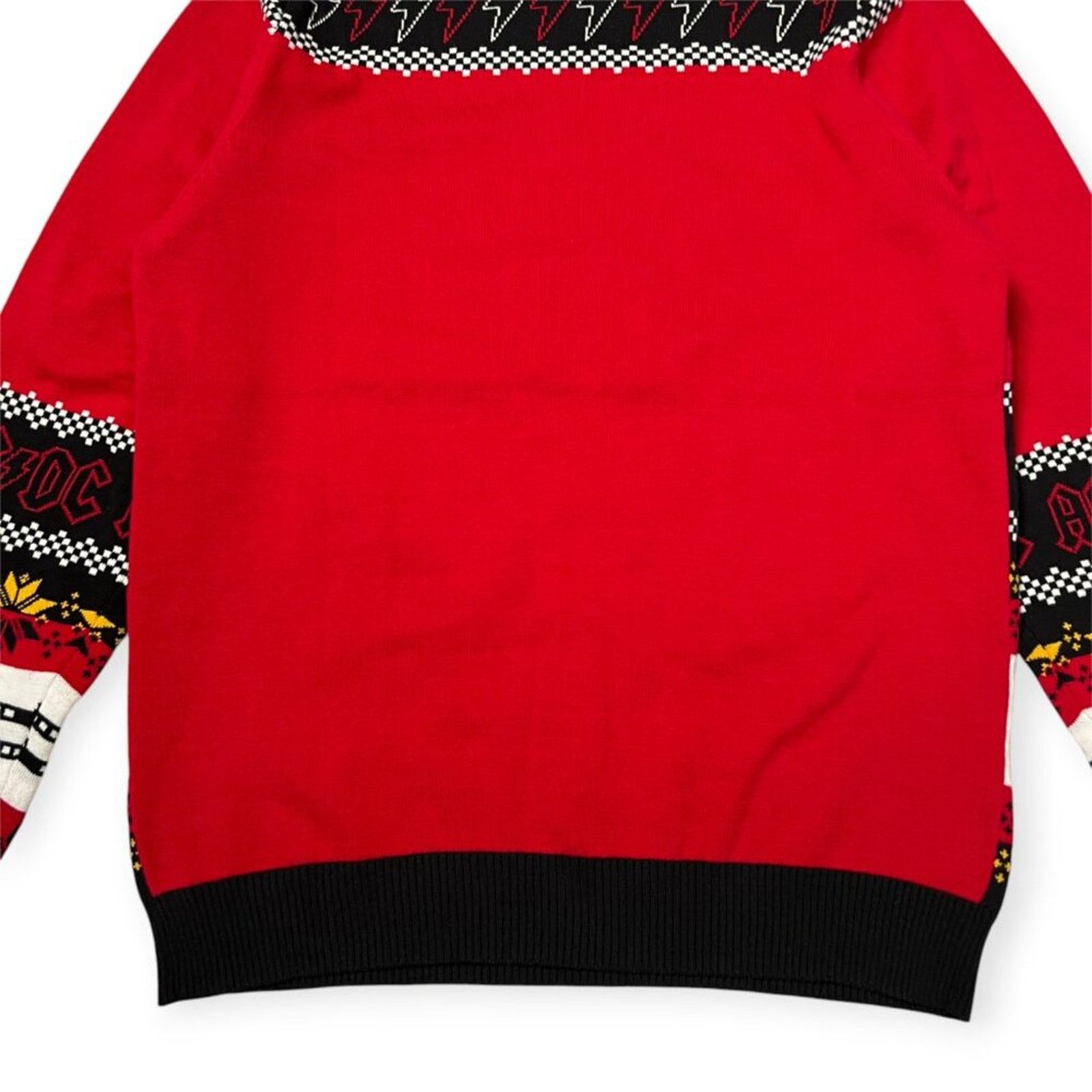 AC/DC AC/DC Hells Bells Ugly Christmas Sweater Red Black M Size US M / EU 48-50 / 2 - 8 Thumbnail
