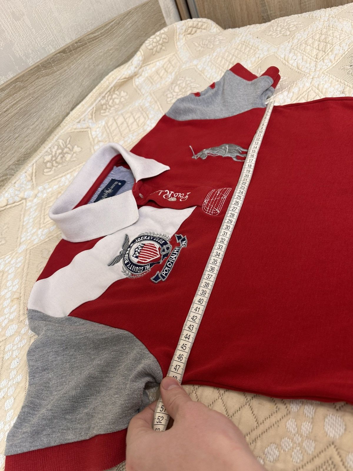 Vintage 🔥 Ralph Lauren Styled Chief Keef Y2K Polo T Shirt Club Logo Size US M / EU 48-50 / 2 - 4 Thumbnail