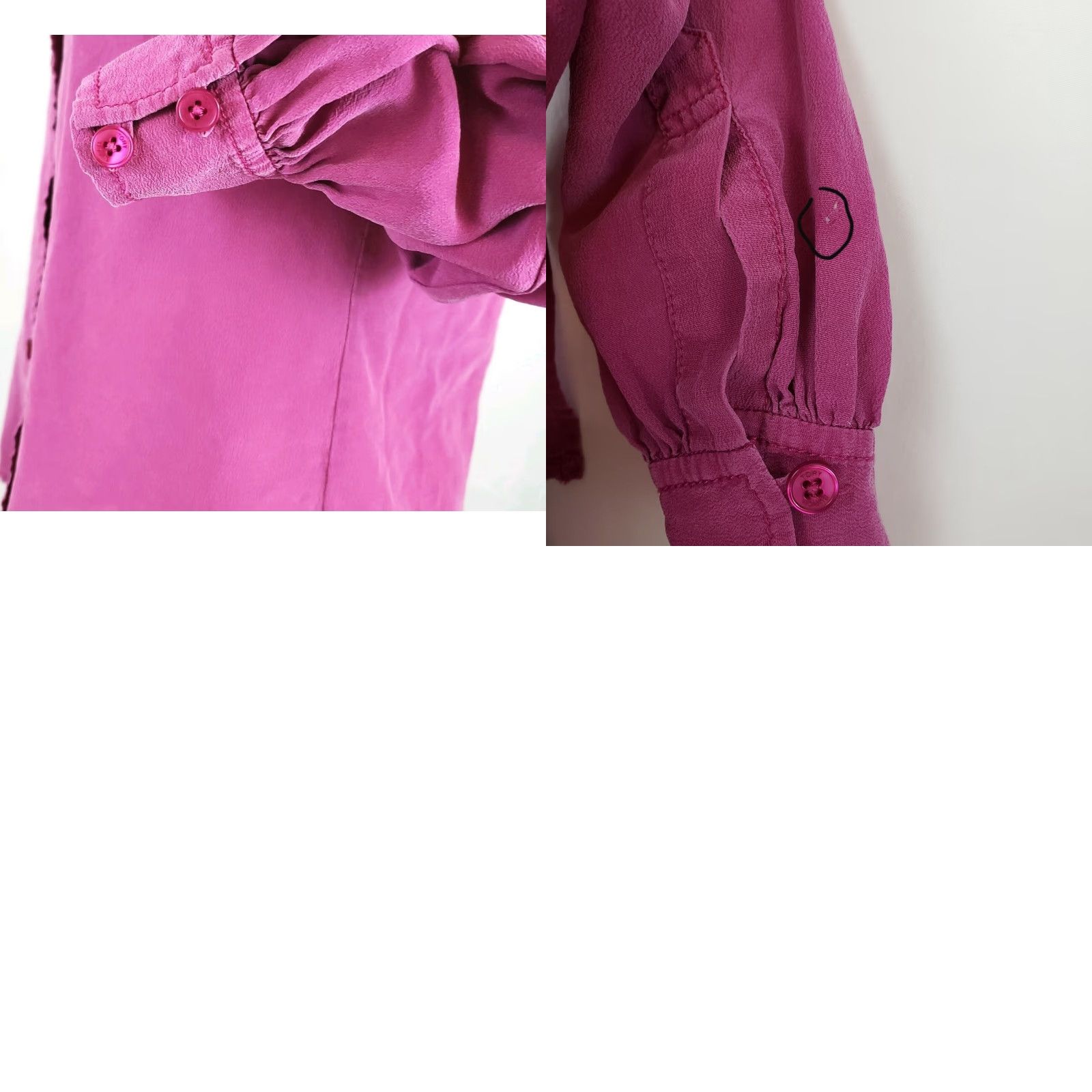 Tory Burch VINTAGE Tory Burch Blouse Womens Size 0 Silk Button Up Long Sleeve Pink Designer Shirt Size XS / US 0-2 / IT 36-38 - 8 Thumbnail
