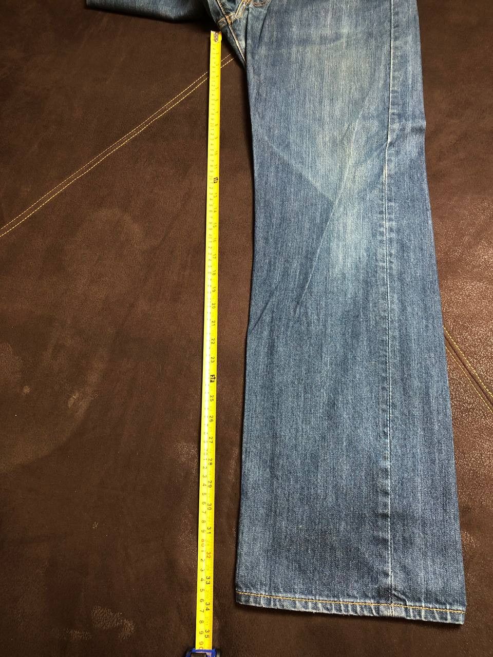 Levi's Levi's 501 Jeans Mens Straight Button Fly Blue Denim Size US 36 / EU 52 - 6 Thumbnail