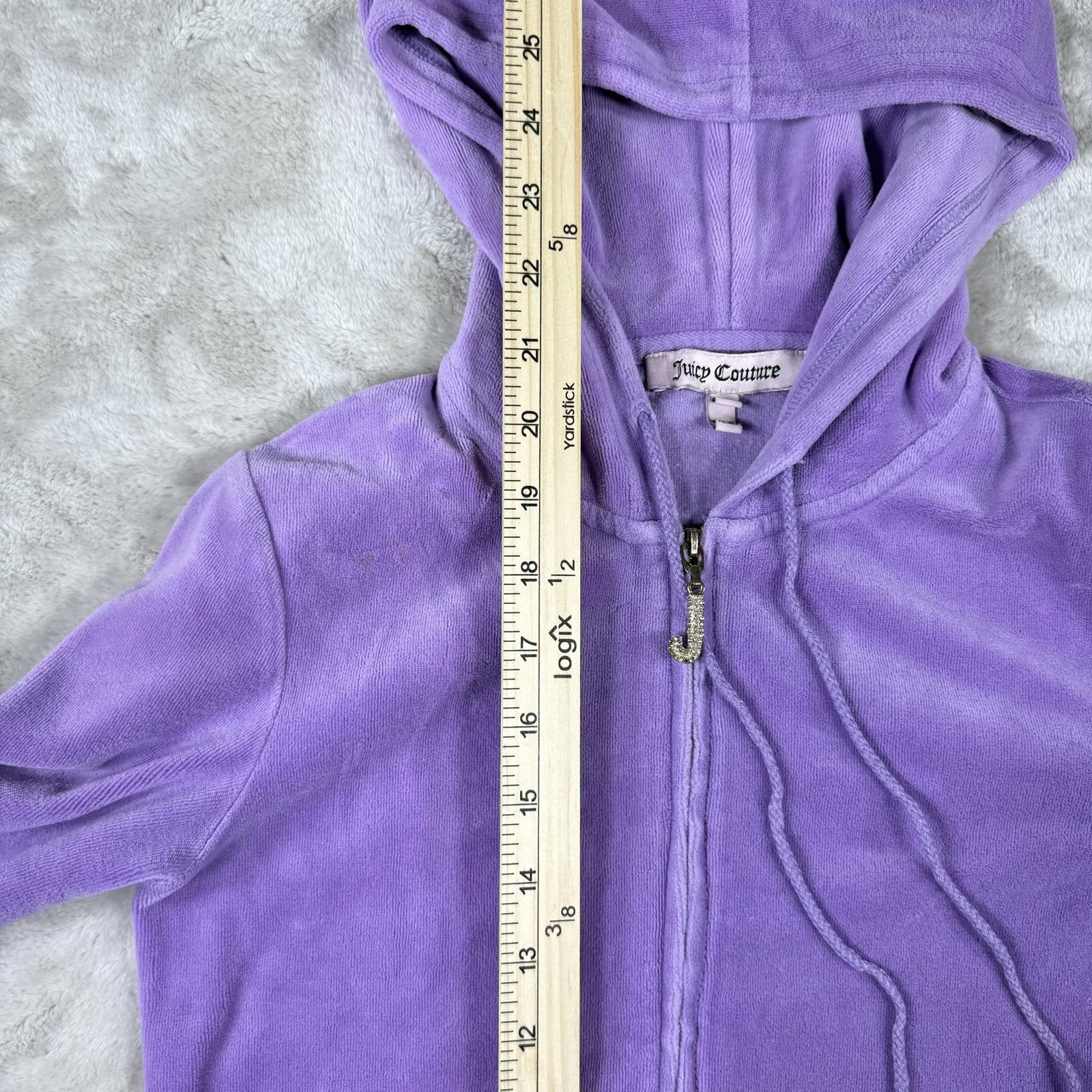 Juicy Couture Jeans Juicy Couture Sweater Women's S Purple Vintage Y2K Velour Size S / US 4 / IT 40 - 5 Thumbnail