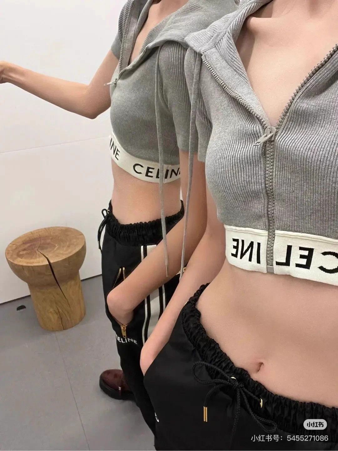 Celine Celine cropped knit hoodie M Pre-Owned Size M / US 6-8 / IT 42-44 - 2 Thumbnail