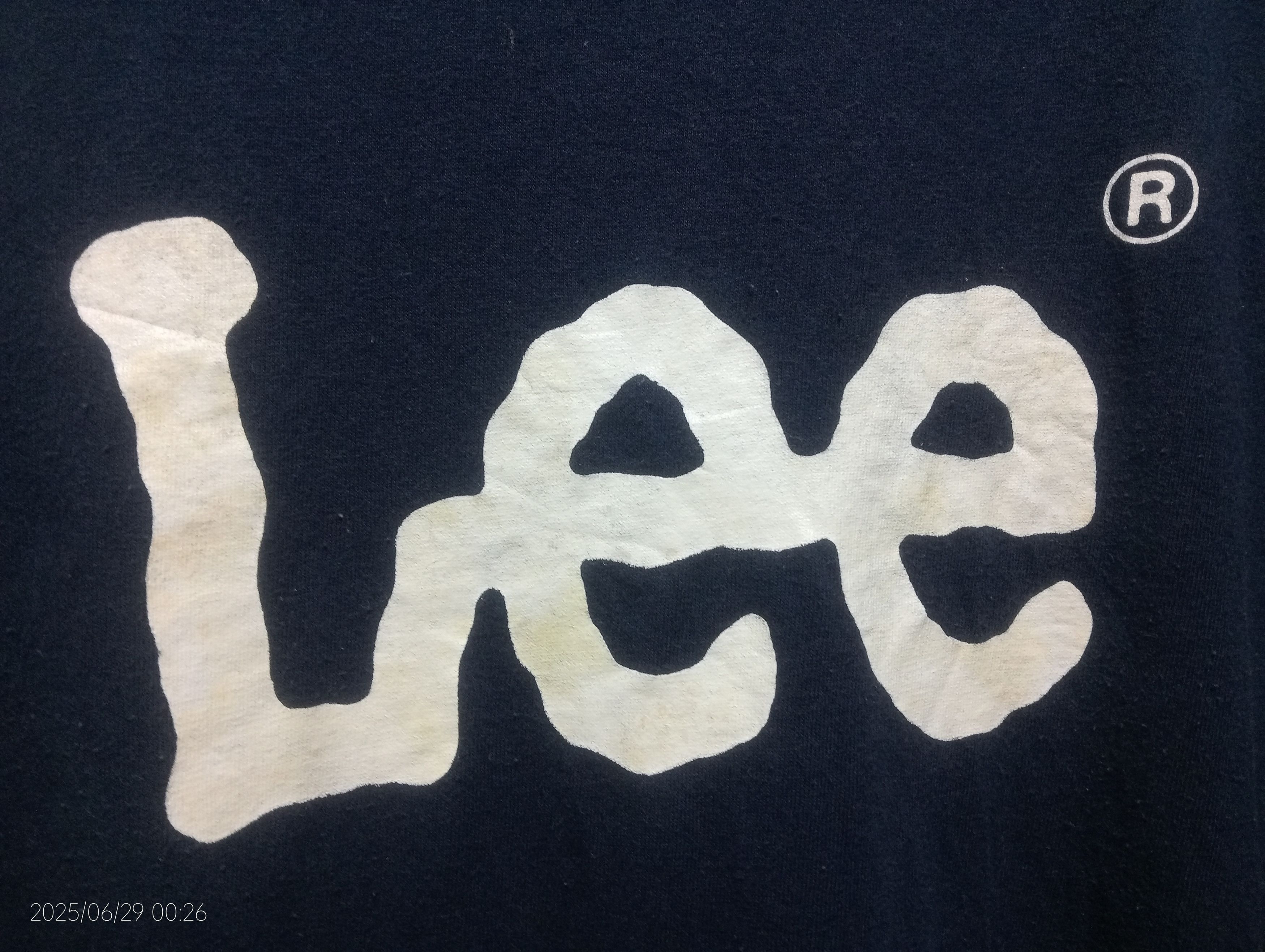 Lee × Vintage Vintage '90s Lee Big Logo Tee USA Very Rare Size US L / EU 52-54 / 3 - 3 Thumbnail