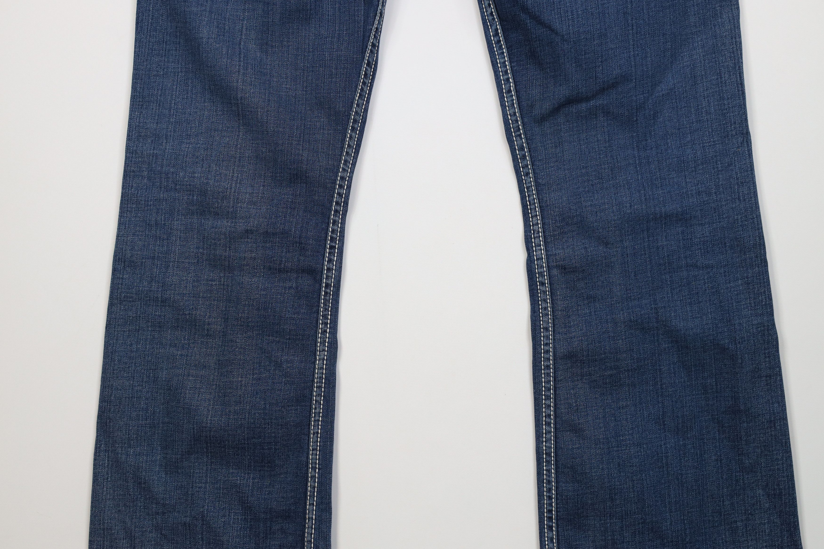 Vintage Buckle BKE Thick Stitch Wendi Flared Bootcut Jeans Blue Size 29" - 12 Thumbnail