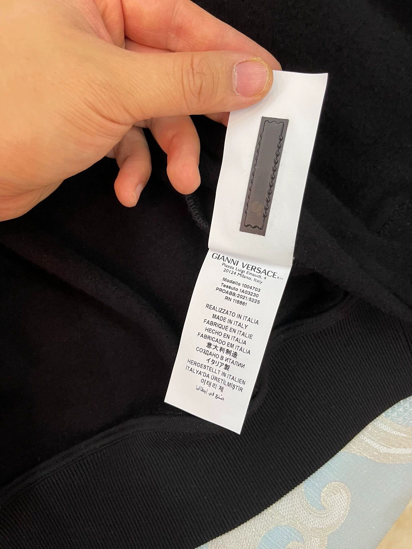 Versace Versace B&W Colorblock Logo Jacket XS (L) Size US XS / EU 42 / 0 - 8 Thumbnail