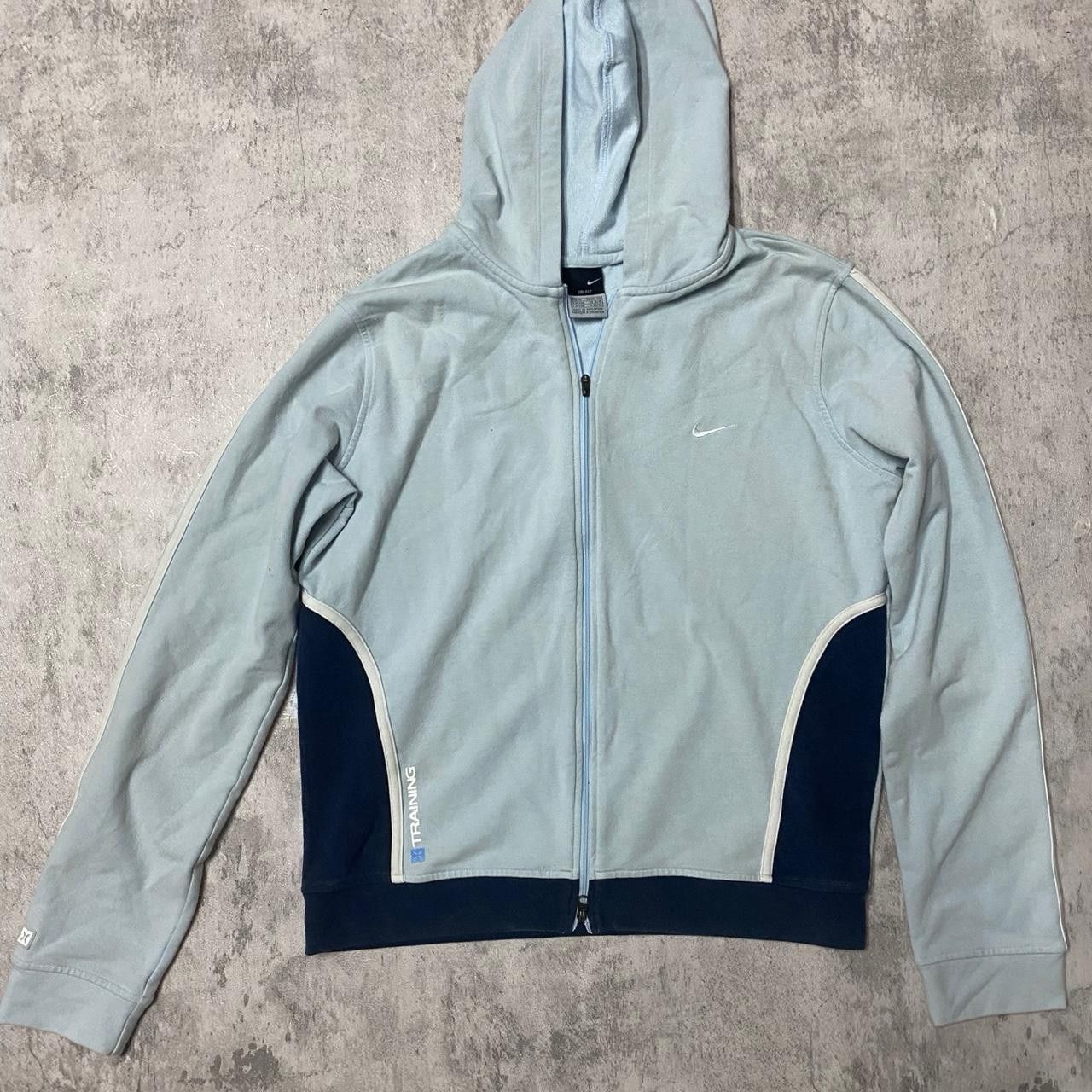Nike Blue Nike zip-up hoodie Size US XL / EU 56 / 4 - 1 Thumbnail