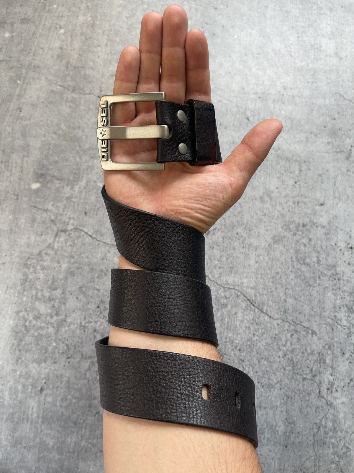 Other Vintage Diesel Leather Y2K Belt Size ONE SIZE - 2 Thumbnail
