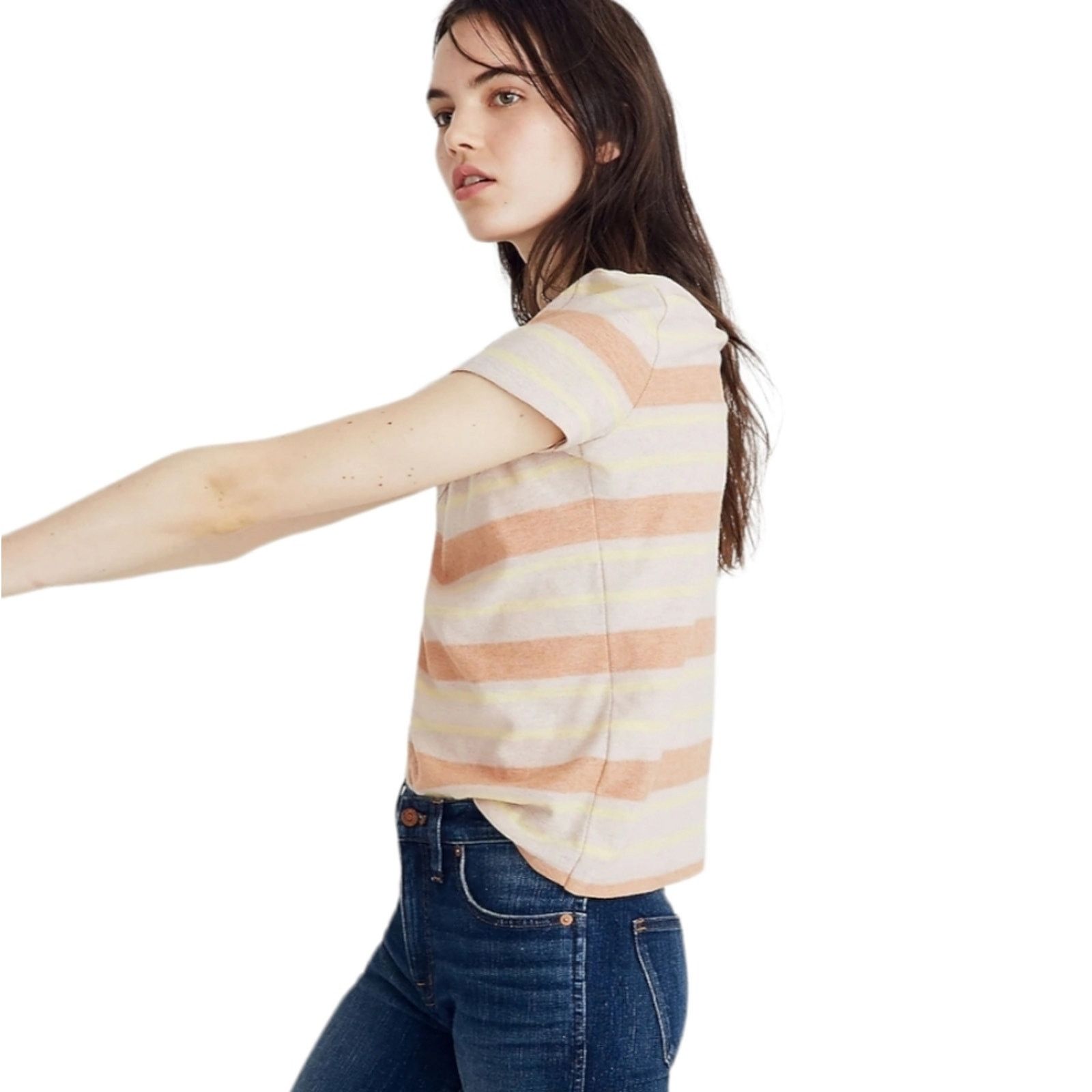 Madewell Madewell Alto Granda Stripe Scoopneck Tee Small Size S / US 4 / IT 40 - 2 Thumbnail