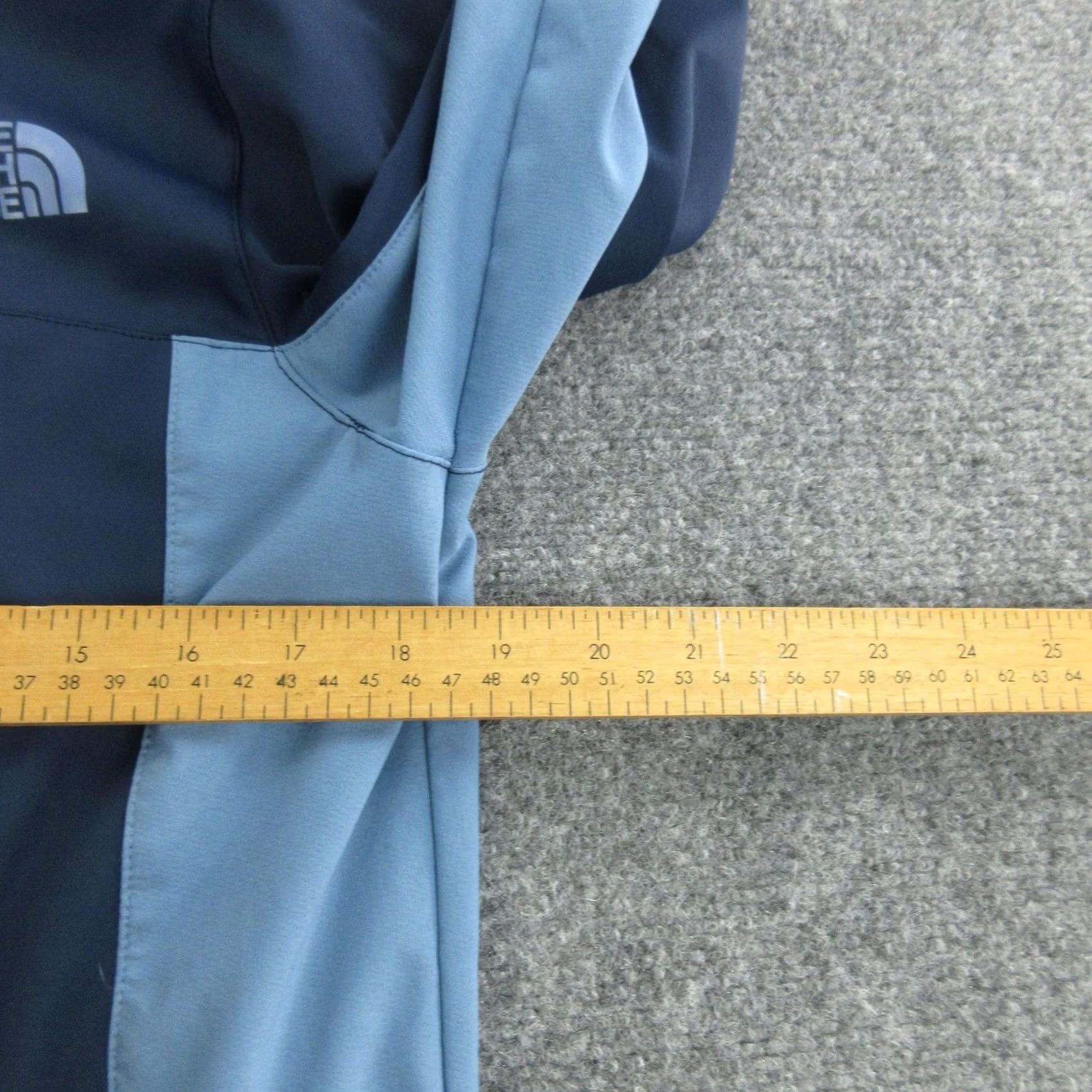 The North Face The North Face Jacket Mens S Navy Blue Softshell Fleece Lined Full Zip Trail Colorblock Size US S / EU 44-46 / 1 - 5 Thumbnail
