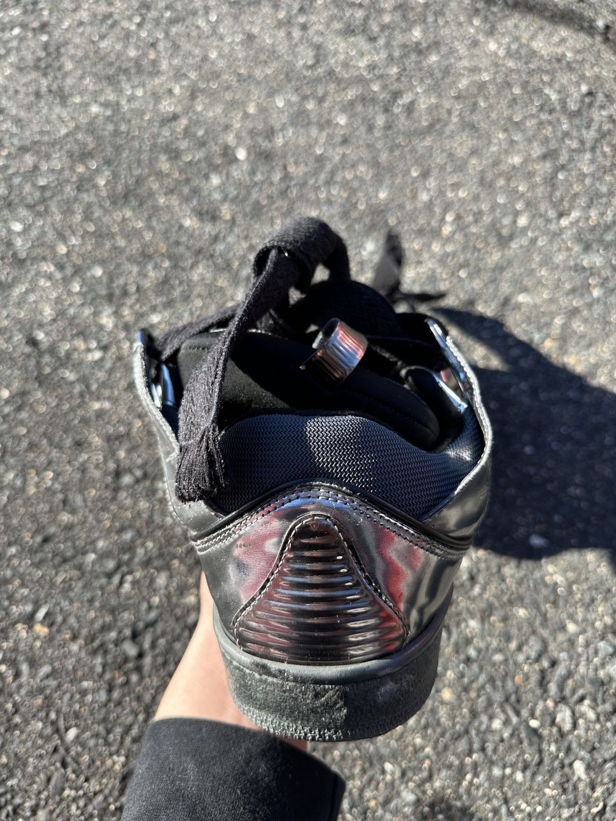 Lanvin Lanvin Curb Sneaker Black/Mirrored Size US 10 / EU 43 - 4 Thumbnail
