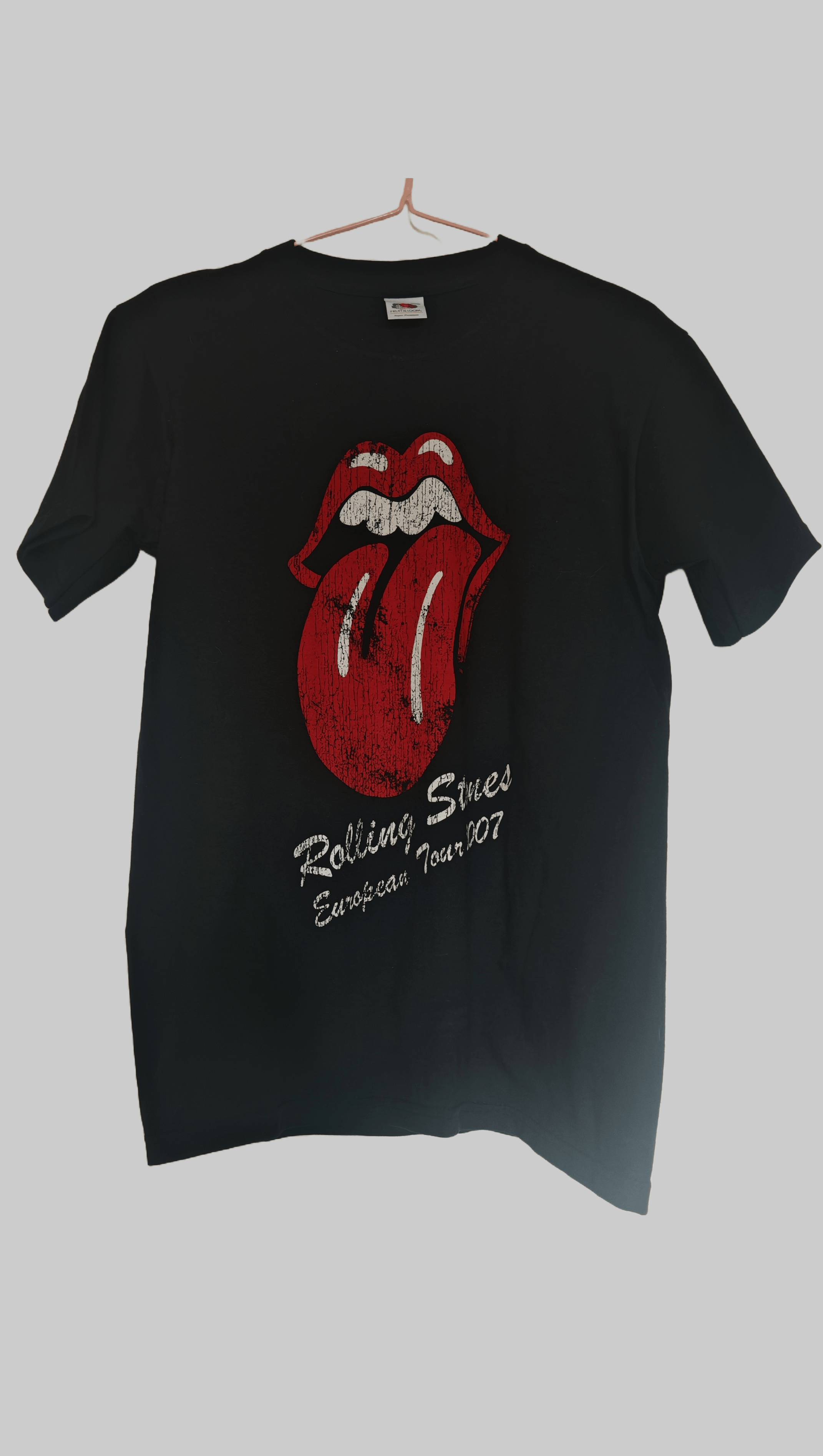 Fruit Of The Loom Vintage ROLLING STONES European 2007 Tour Tongue Tee sz S Size US S / EU 44-46 / 1 - 3 Thumbnail