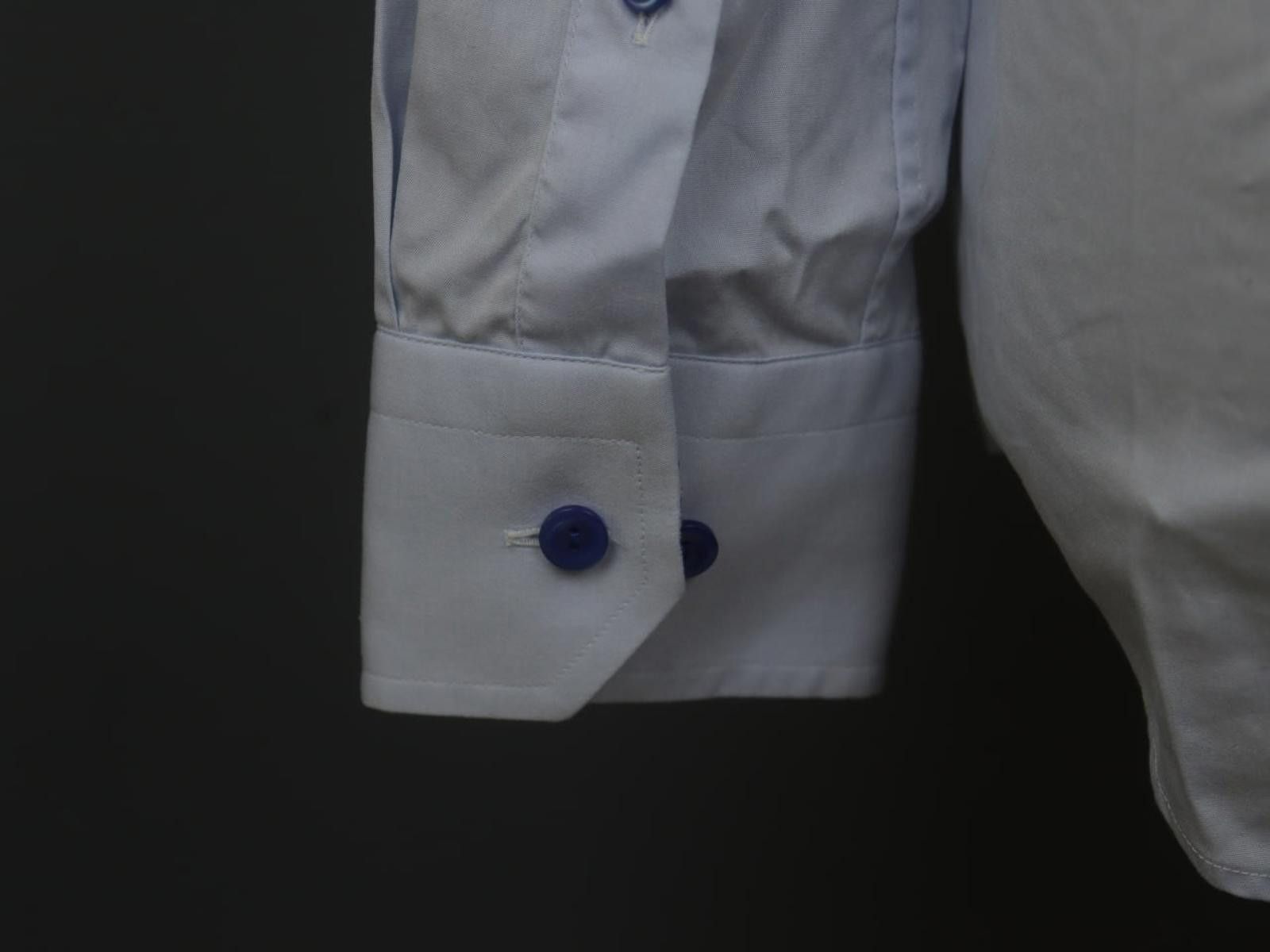 Eton Eton Blue 100% Cotton Collared Dress Shirt Size 37 Size 38R - 10 Thumbnail