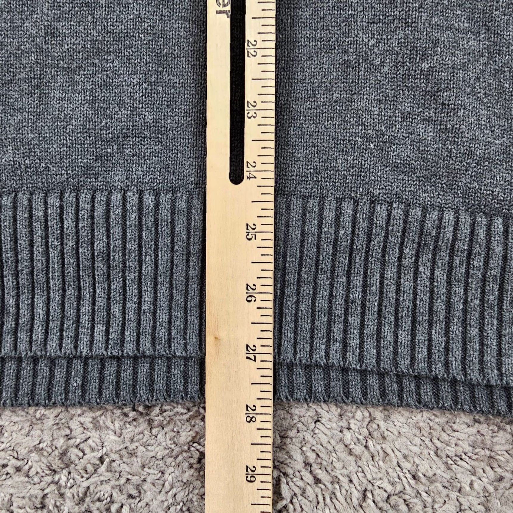 Tommy Hilfiger VINTAGE Tommy Hilfiger Sweater Mens XL Gray 1/4 Zip Mock Neck Knit Cotton Pullover £?? Size US XL / EU 56 / 4 - 6 Thumbnail