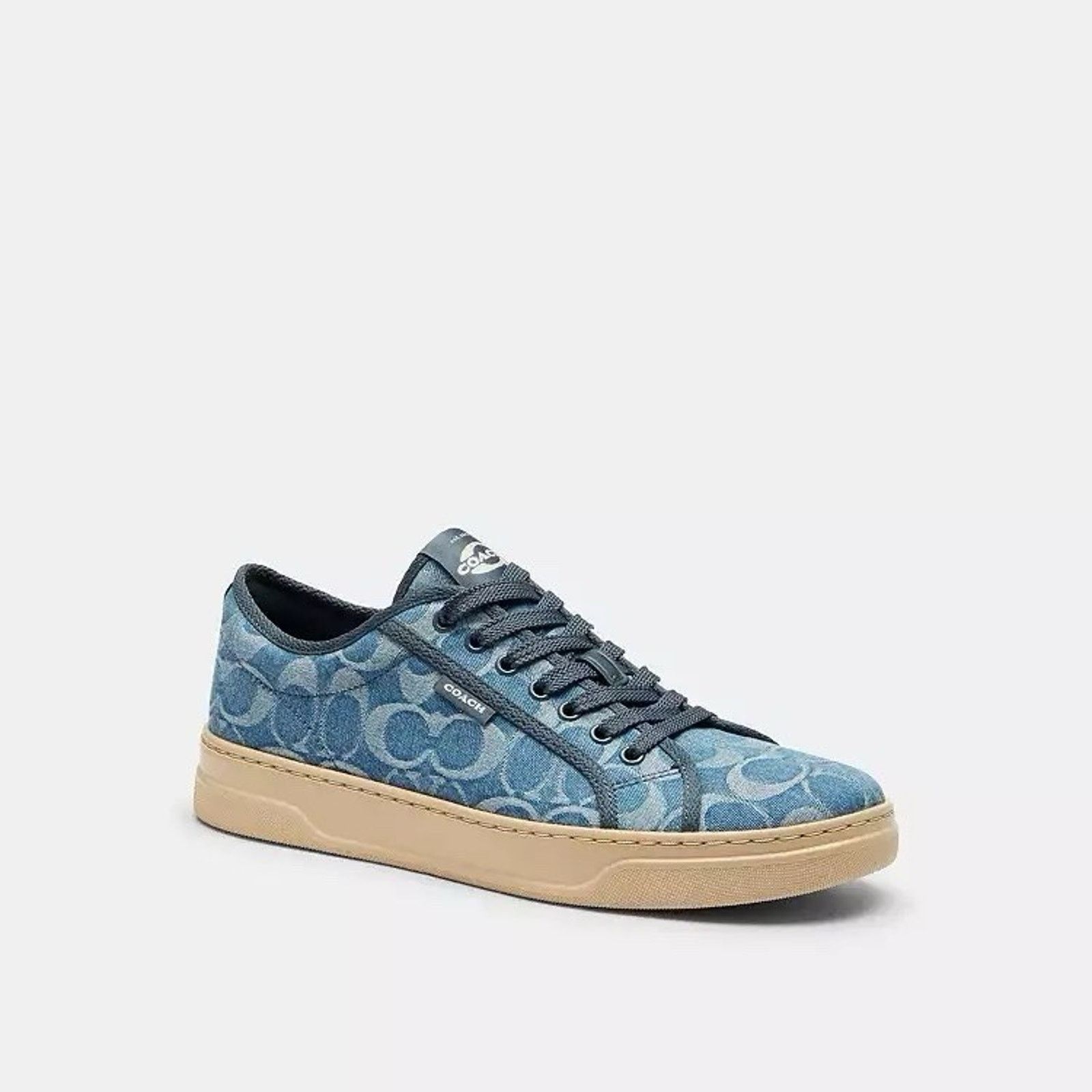 Coach NEW Coach Woman Canvas Sneaker CDQ99 Light Denim/Ivory Size US 6.5 / IT 36.5 - 7 Thumbnail