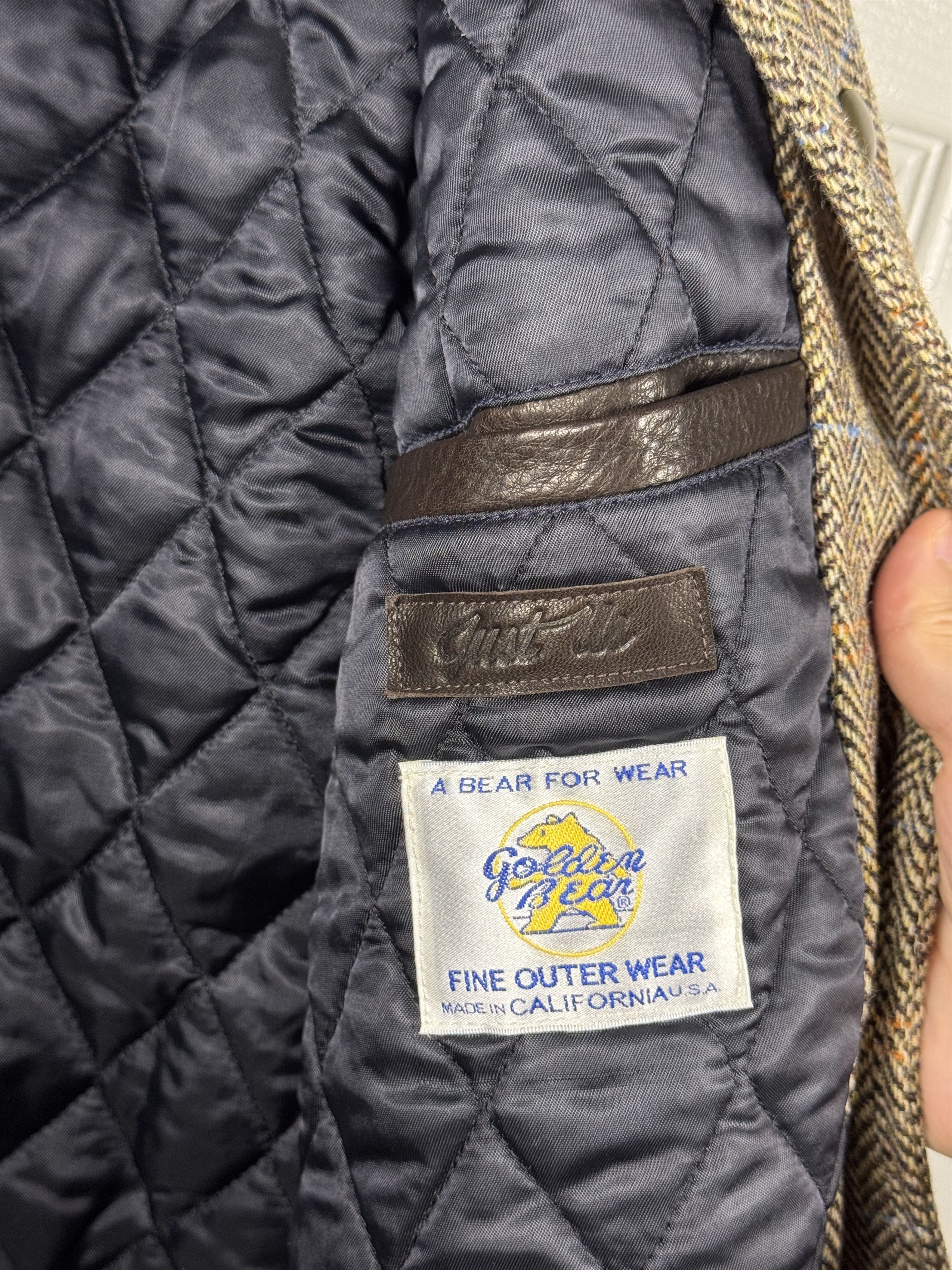 Golden Bear × Kith 2012 Harris Tweed Varsity Jacket Brown Orange Size US L / EU 52-54 / 3 - 8 Thumbnail